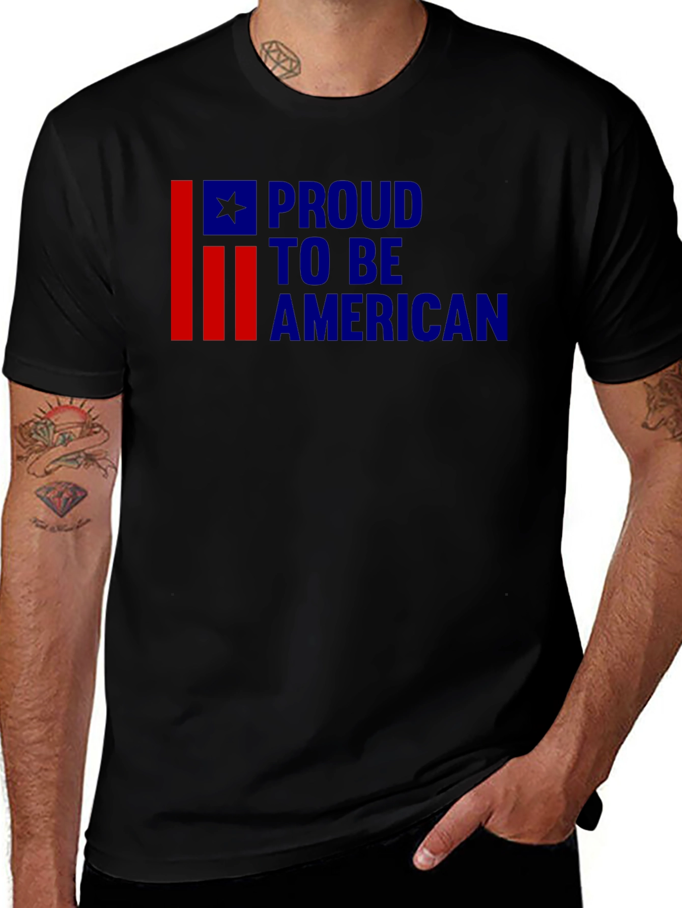 Variant 9 of Proud To Be American Graphic T-Shirt