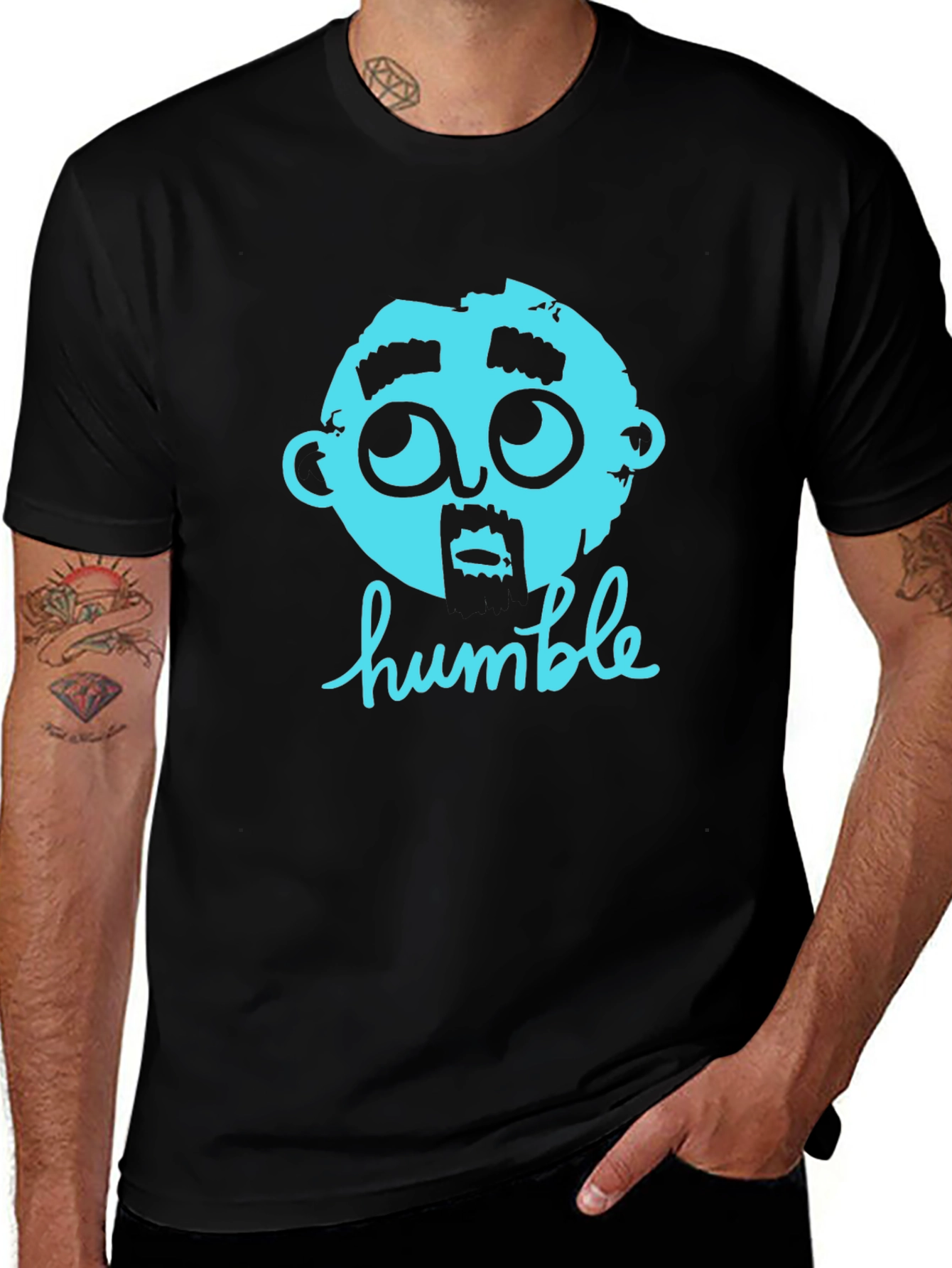 Variant 24 of Humble Graphic Tee - Soft Black Cotton Crewneck