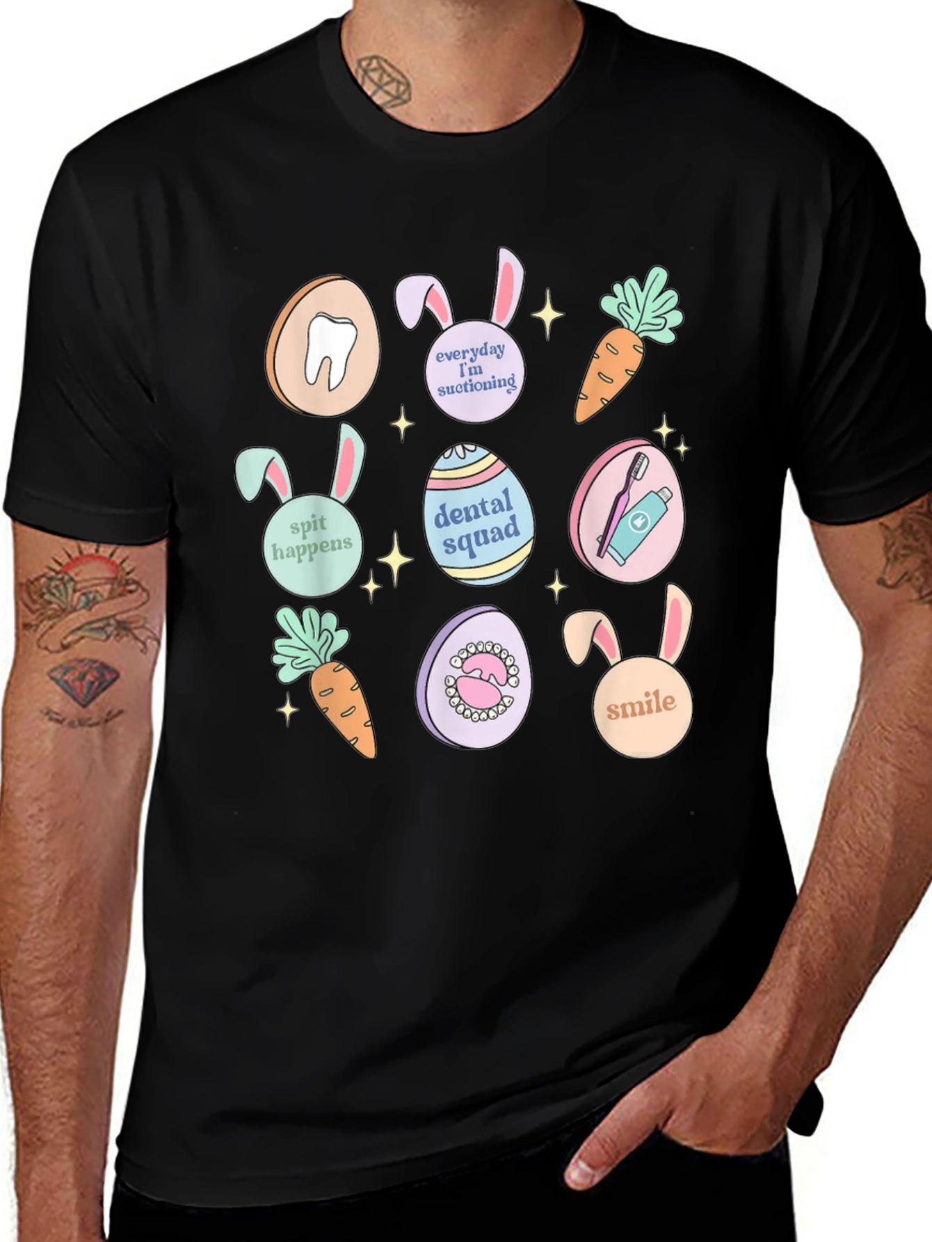 Variant 27 of Dental Easter Bunny T-Shirt
