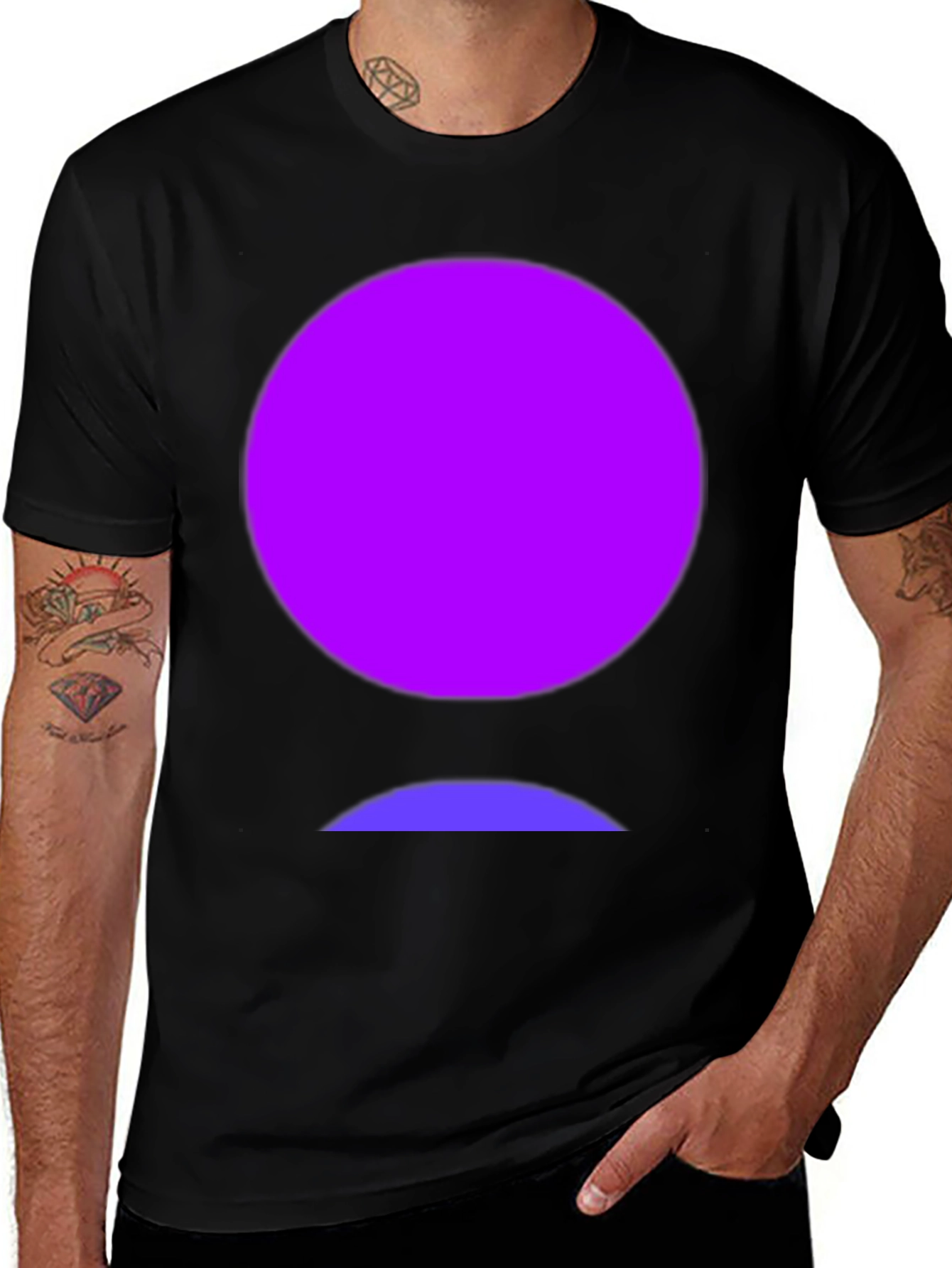 Variant 22 of Abstract Circle Graphic Tee - Men's Casual Shirt