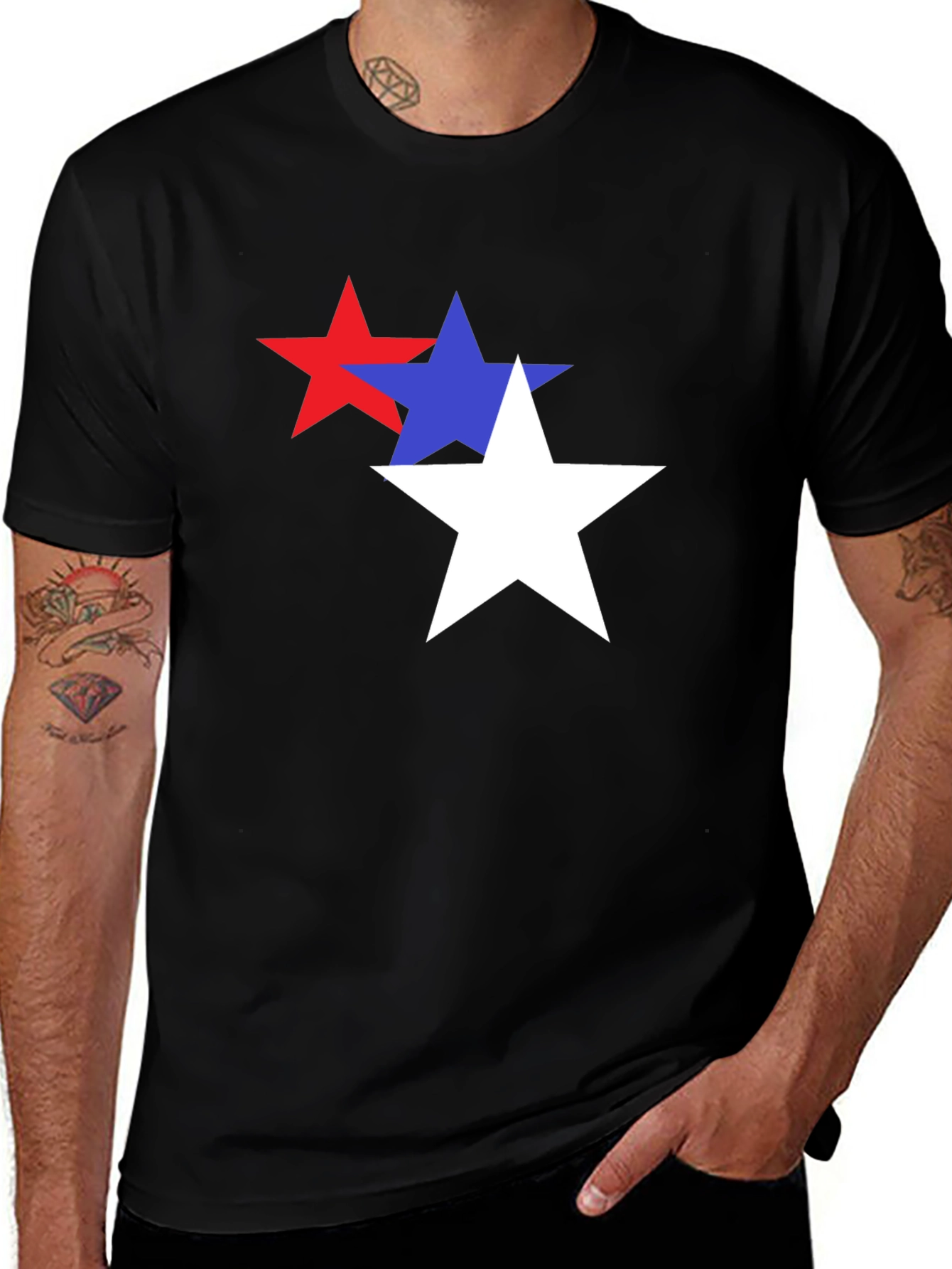 Variant 7 of Stars Graphic T-Shirt - Patriotic Style