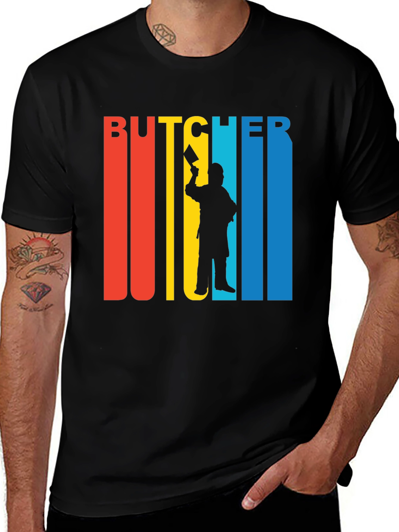 Variant 24 of Retro Butcher T-Shirt - Perfect Gift for Meat Lovers