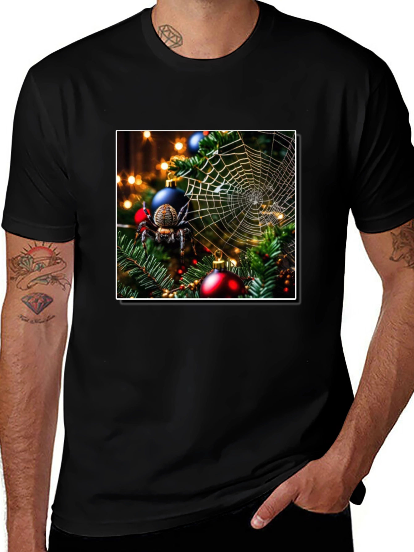 Variant 22 of Christmas Spider T-Shirt