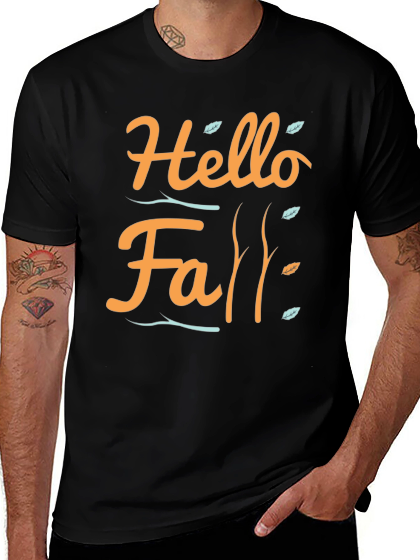 Variant 4 of Hello Fall T-Shirt - Autumn Season Apparel