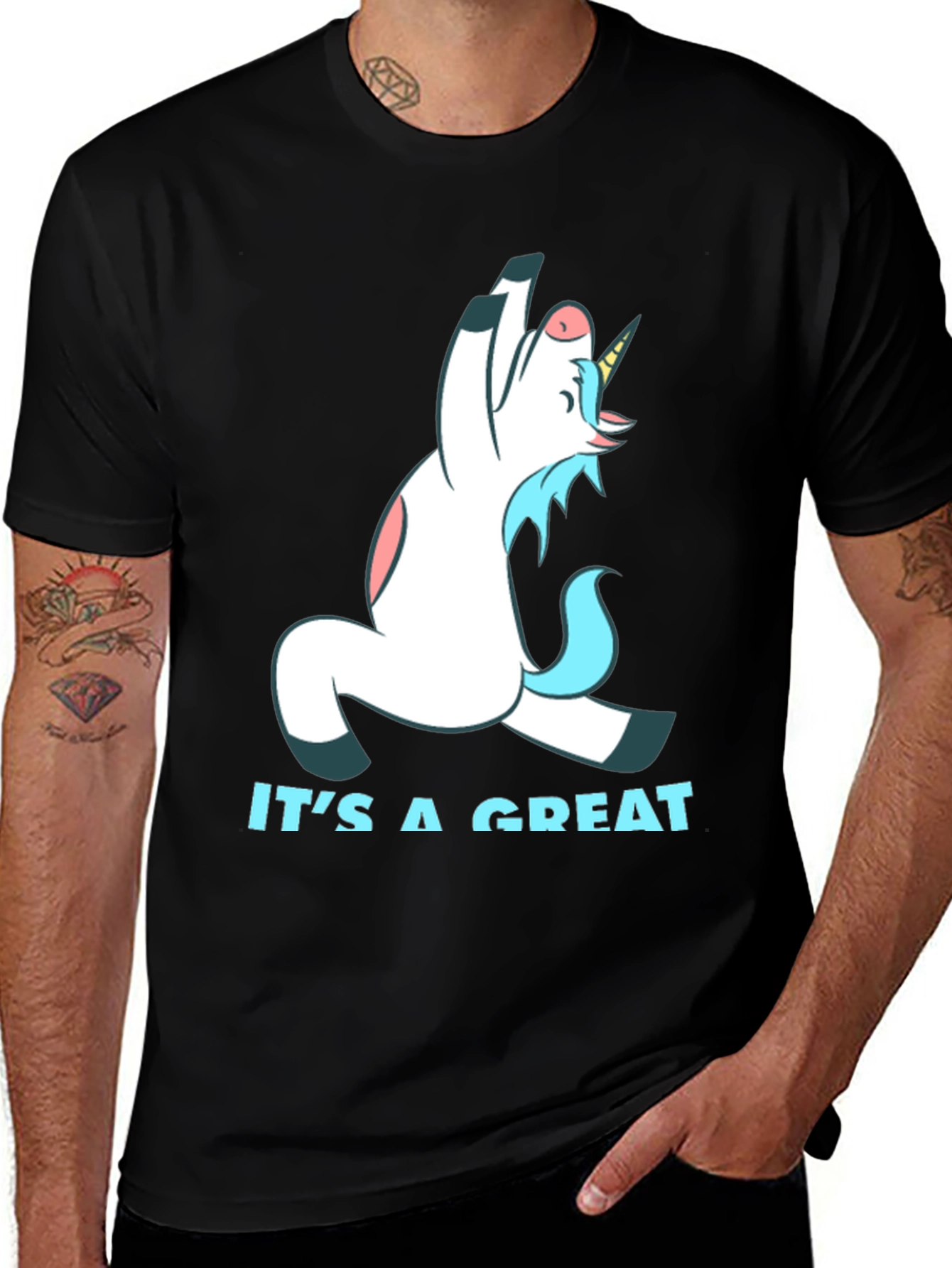 Variant 30 of Funny Unicorn T-Shirt: It's a Great Day
