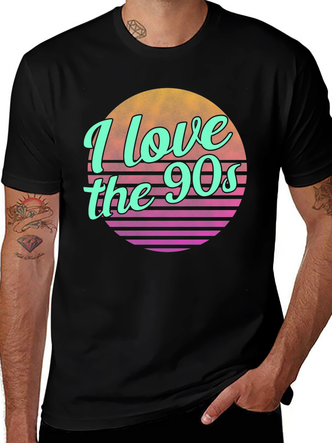 Variant 19 of I Love the 90s Retro Graphic Tee