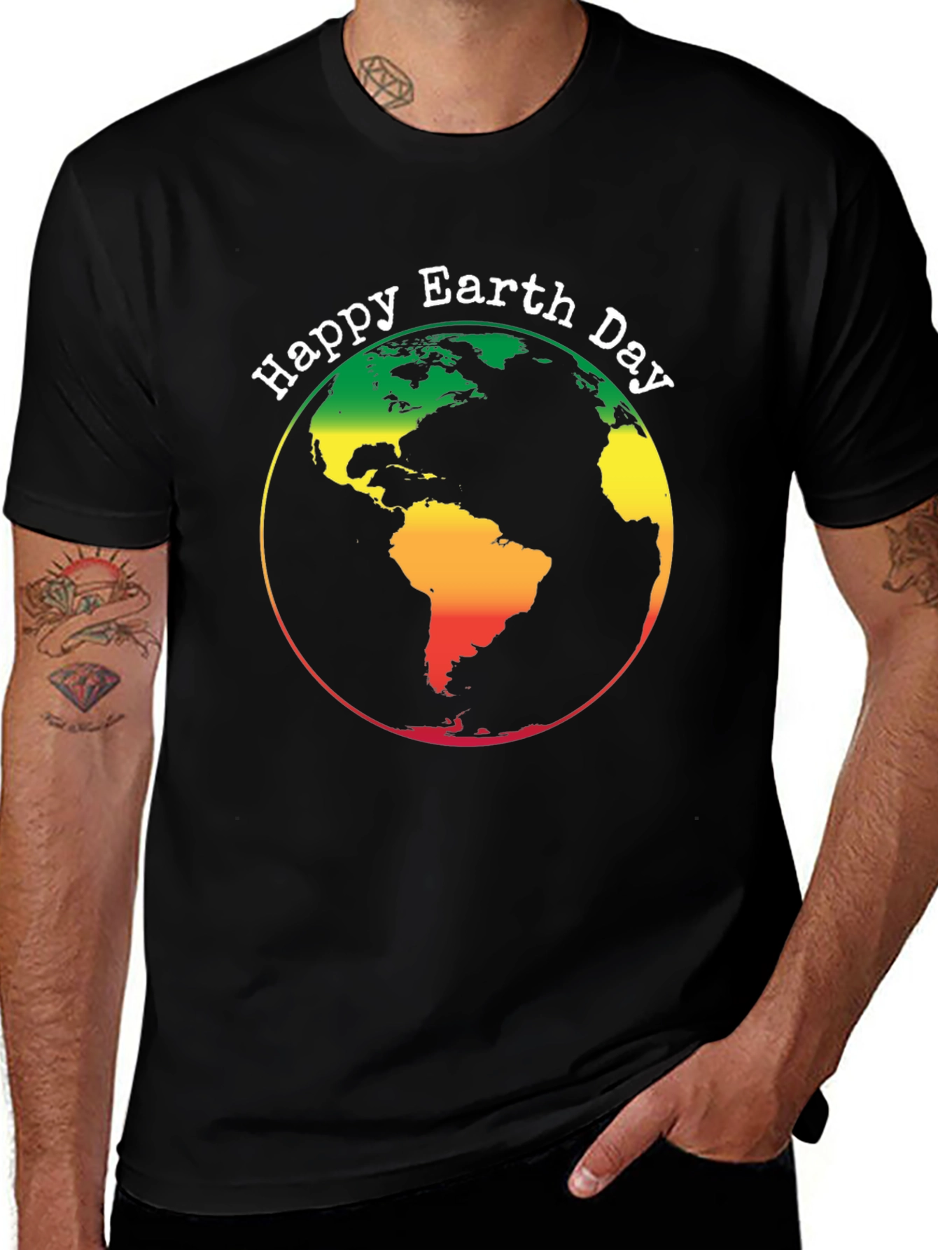 Happy Earth Day T-Shirt - Globe Graphic Tee