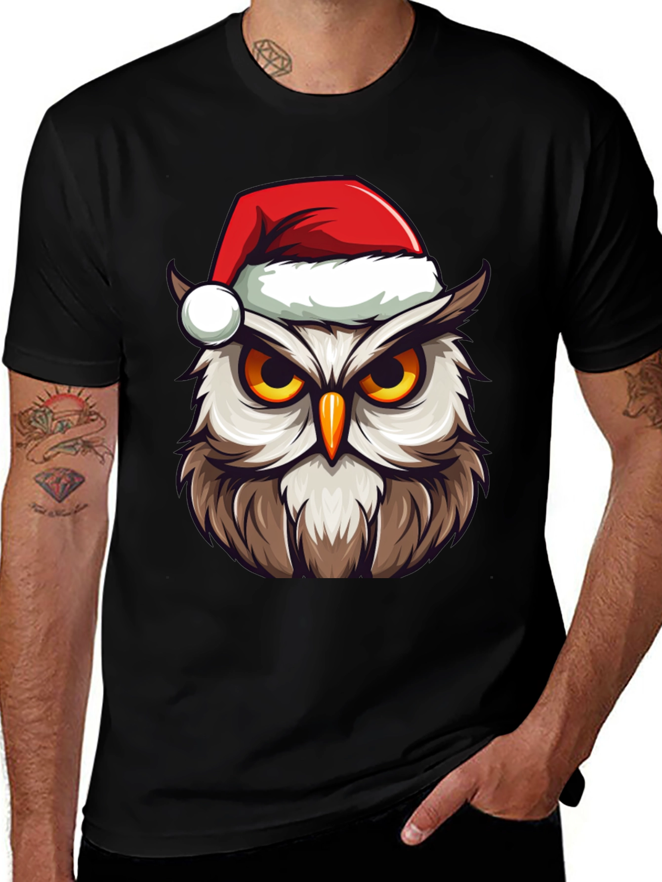 Festive Owl Graphic Tee