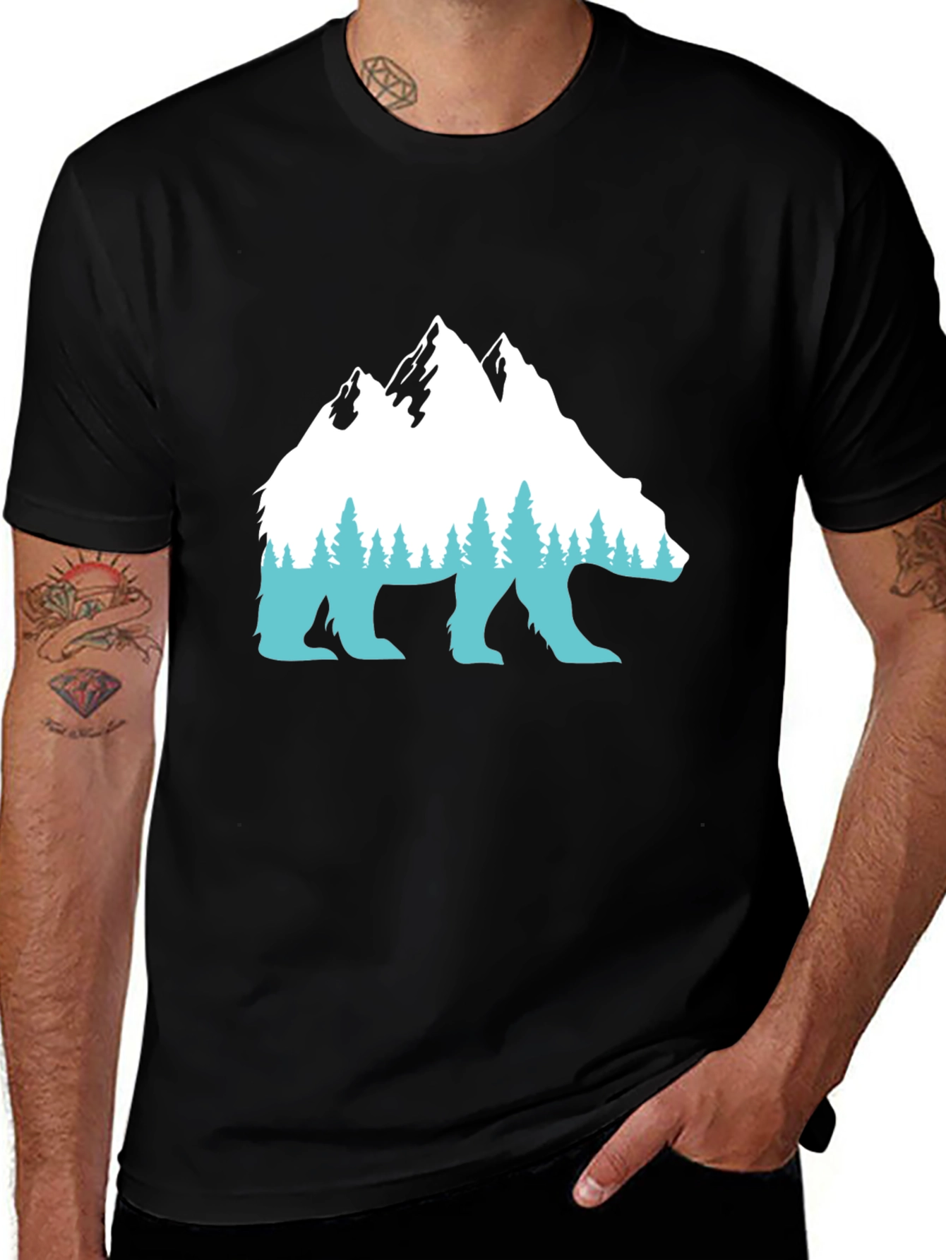 Variant 23 of Mountain Bear Graphic Tee