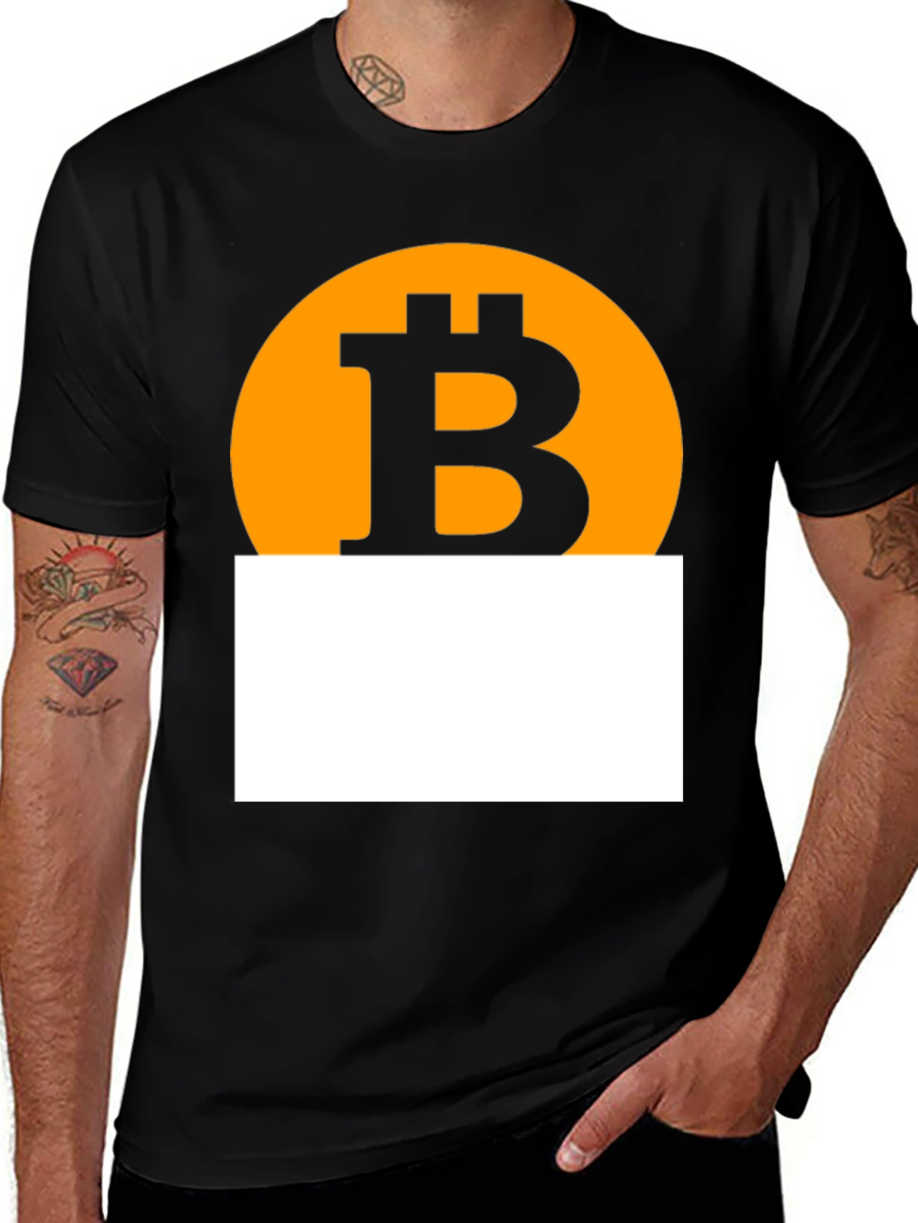 Variant 15 of Bitcoin Black T-Shirt - Crypto Currency Tee