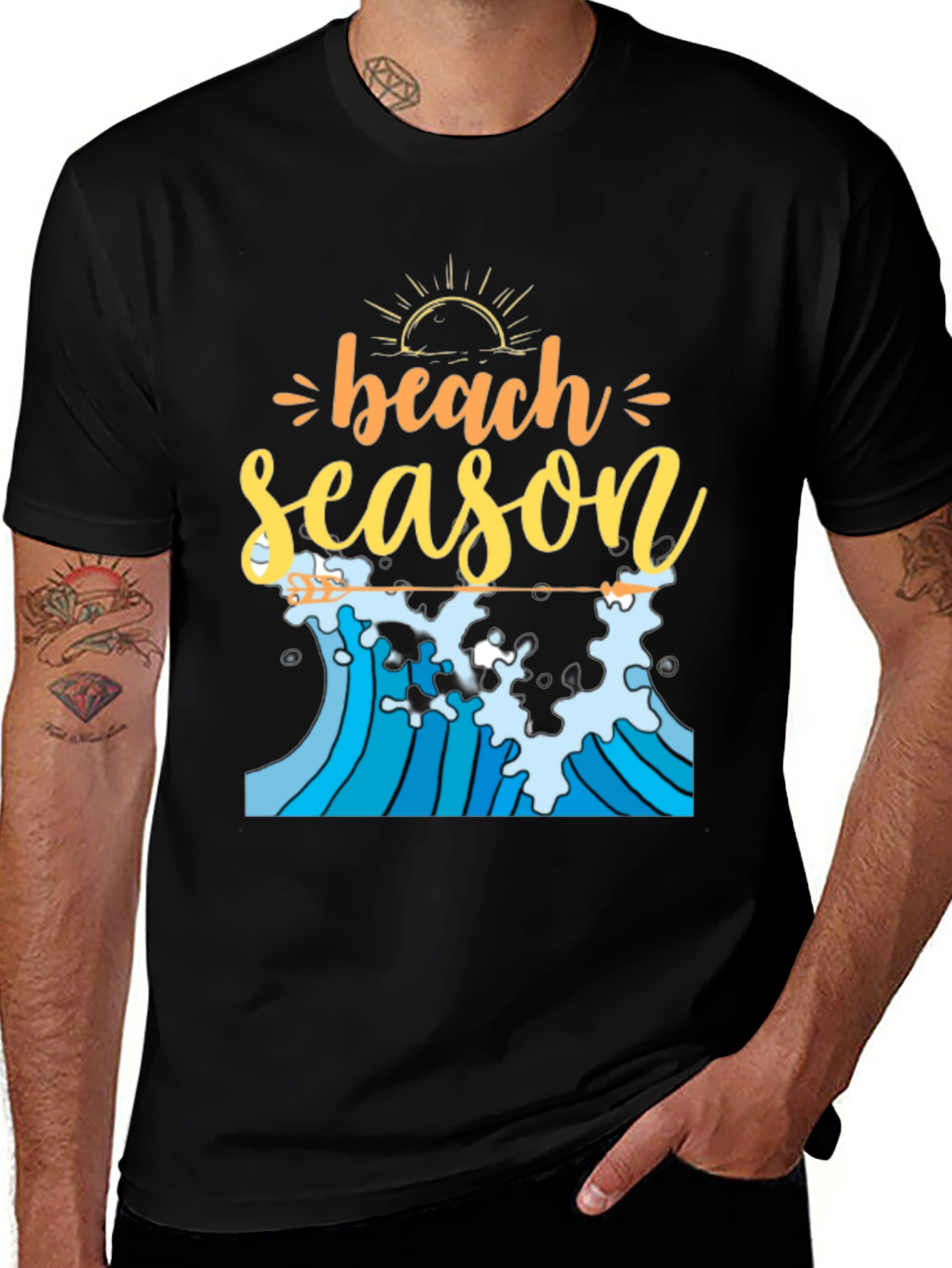 Variant 9 of Beach Season T-Shirt - Summer Waves