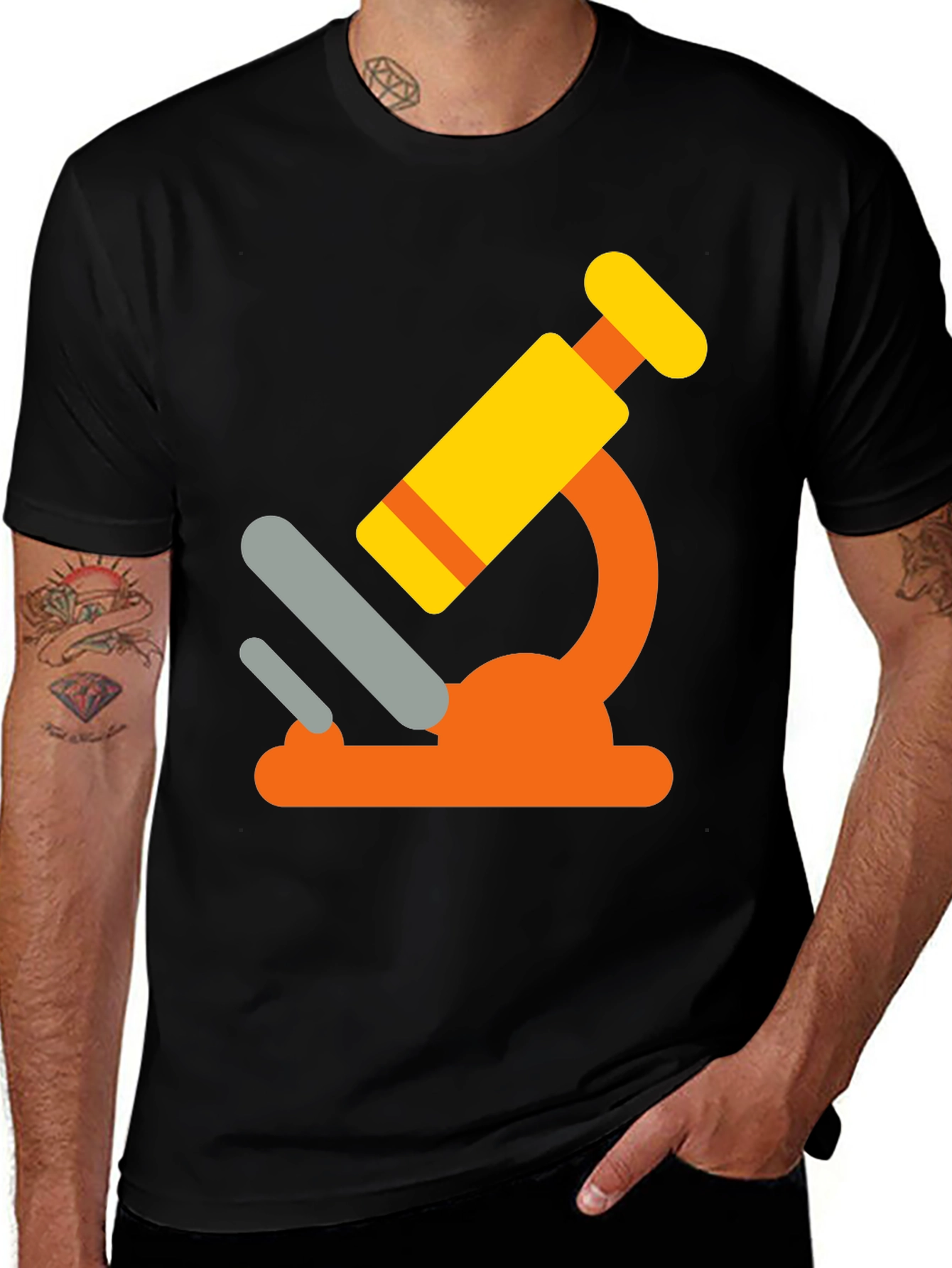 Variant 30 of Fun Science Microscope Graphic T-Shirt