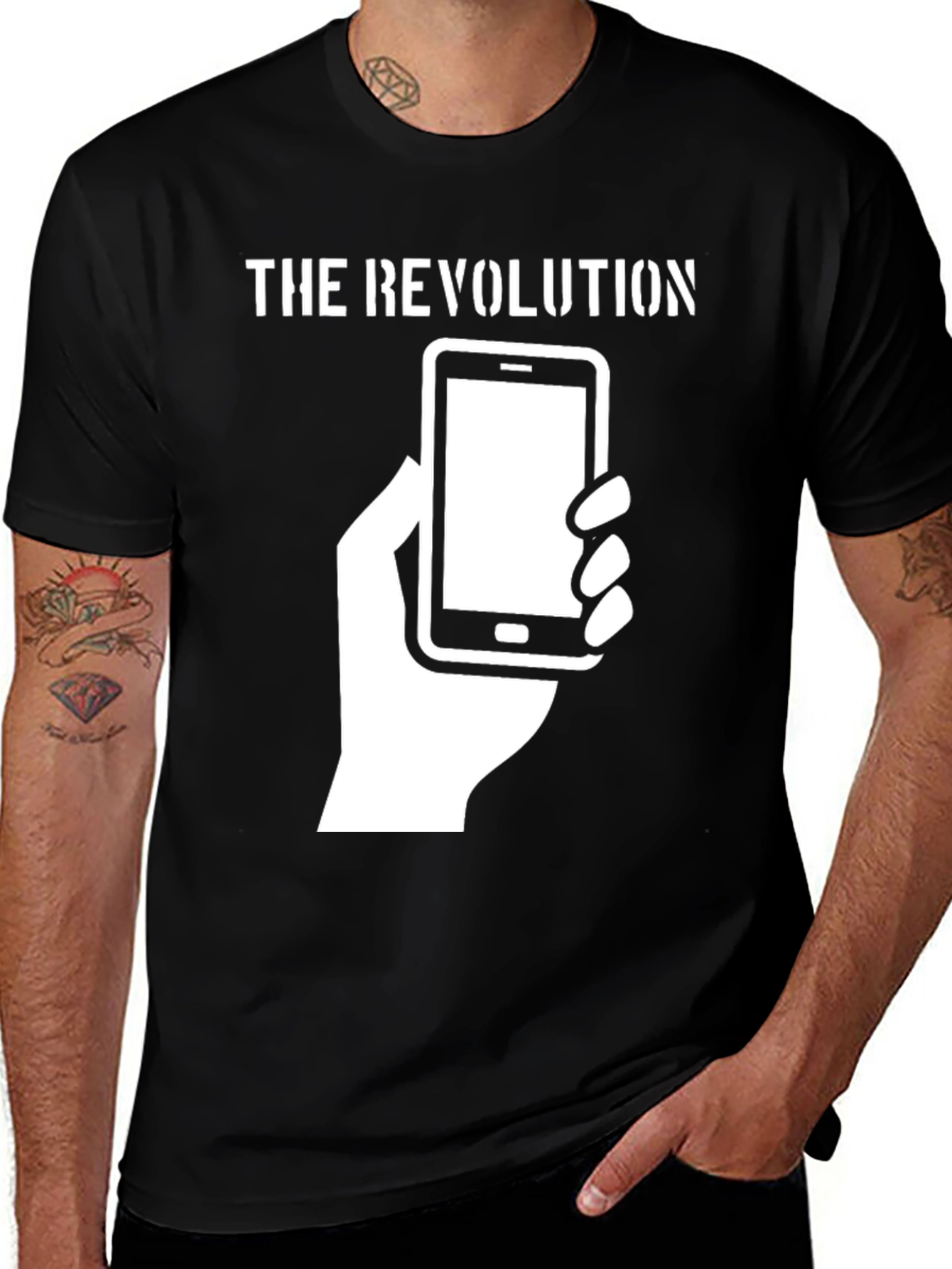 Variant 2 of The Revolution Smartphone Graphic T-Shirt