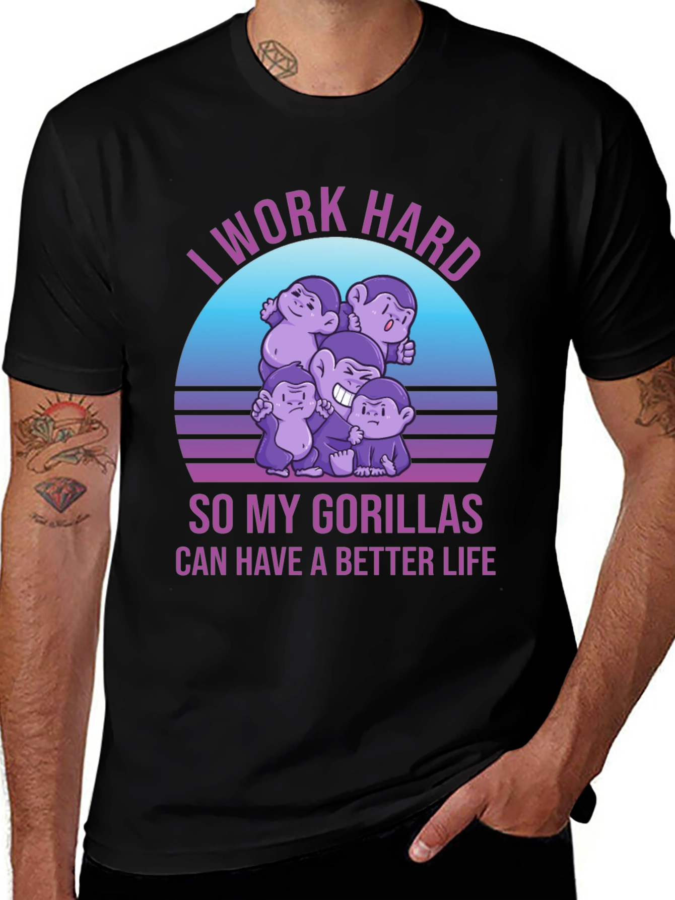 Work Hard Gorillas T-Shirt