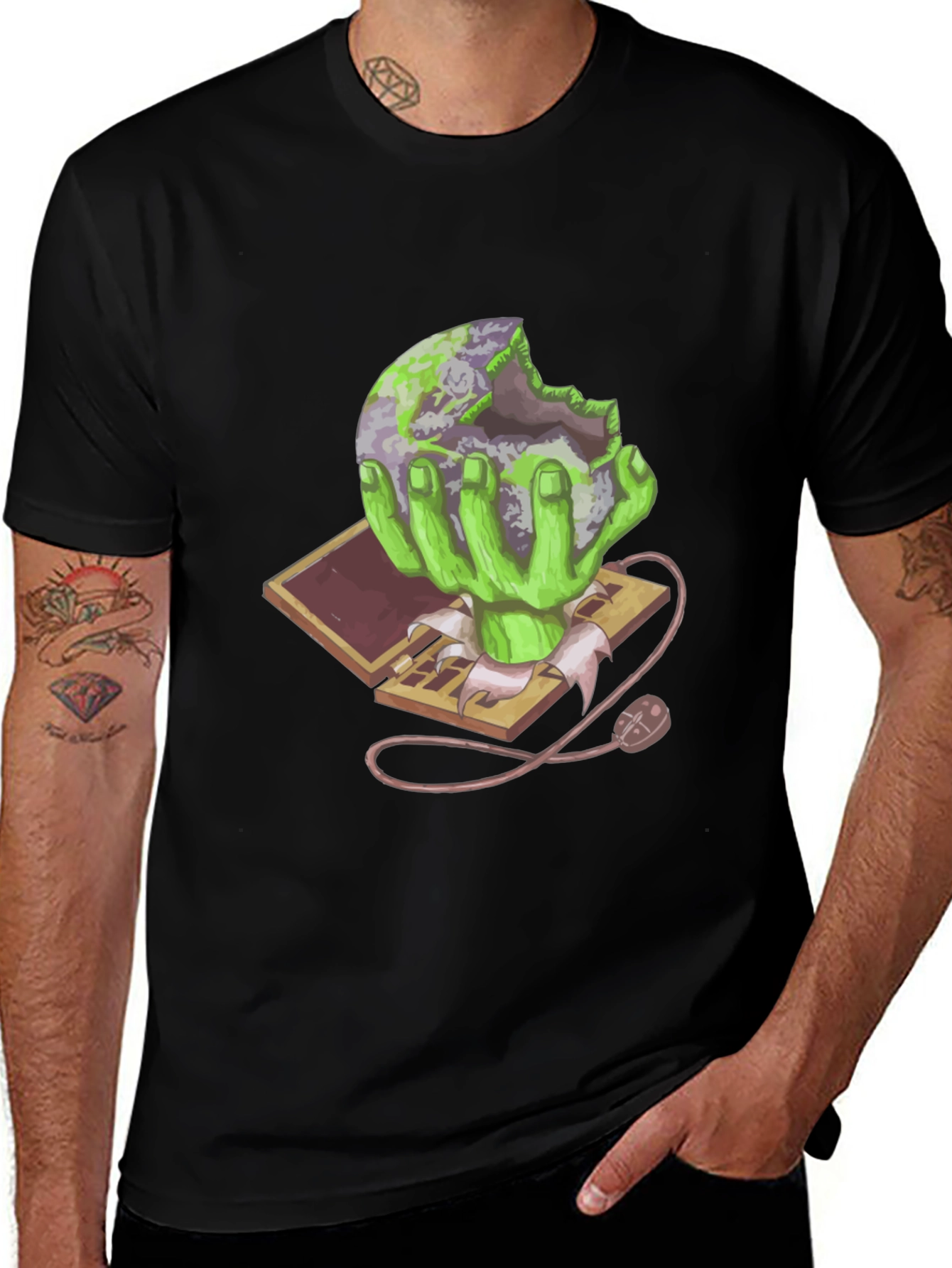 Variant 11 of Zombie Earth Eater Graphic T-Shirt
