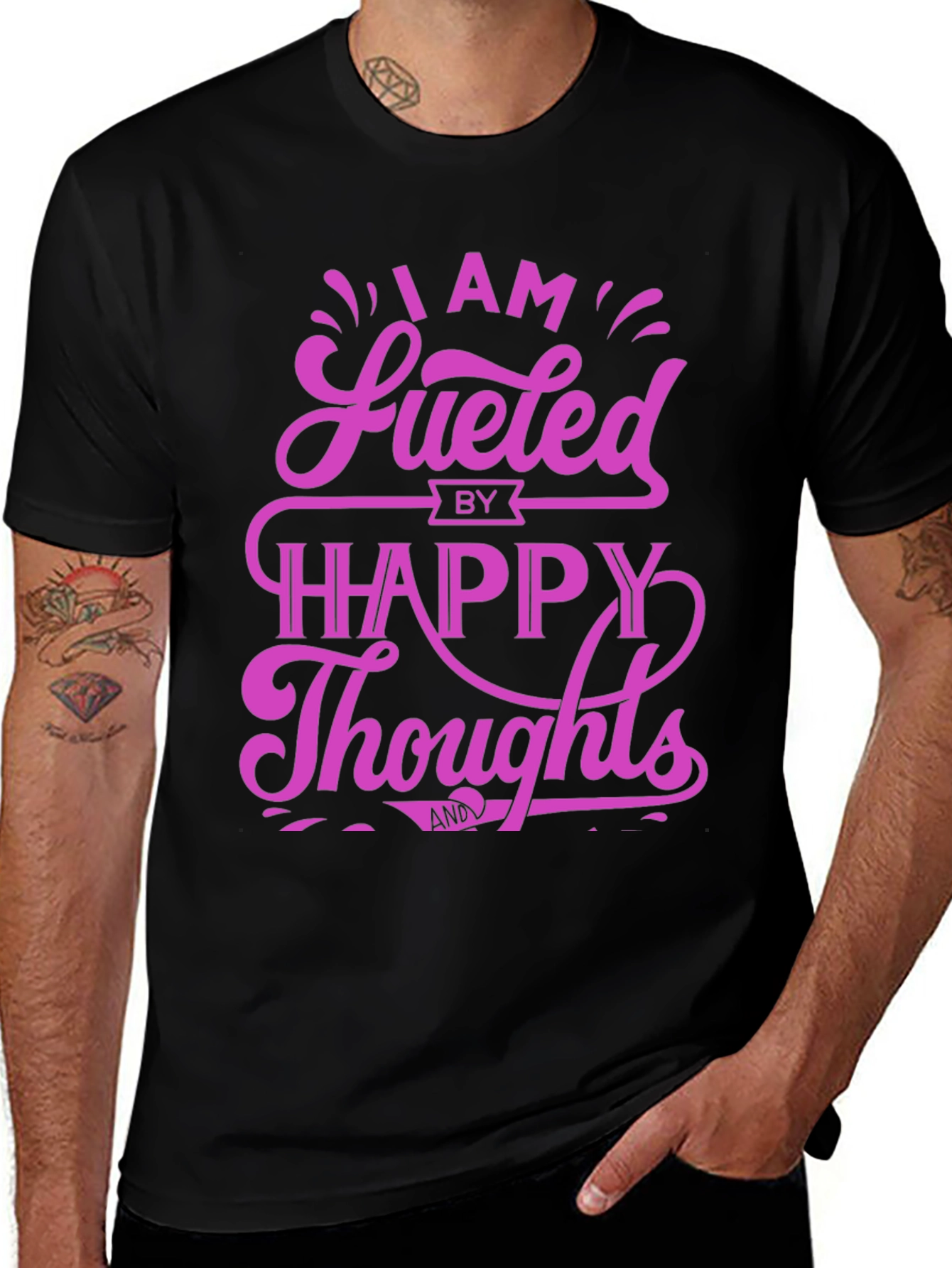 Variant 16 of Fueled by Happy Thoughts Graphic T-Shirt