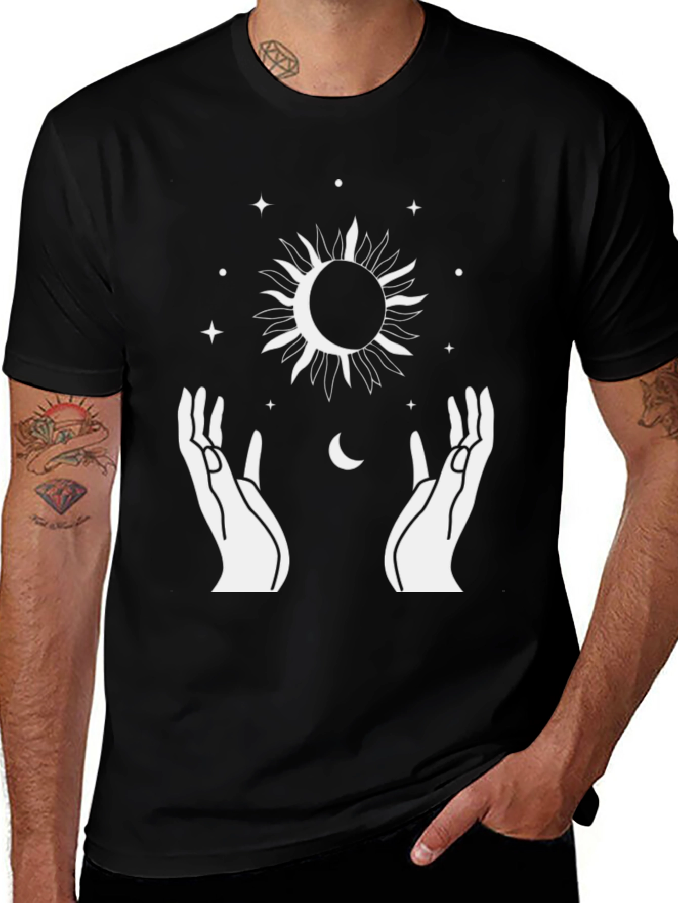 Variant 22 of Mystic Sun & Moon Graphic Tee