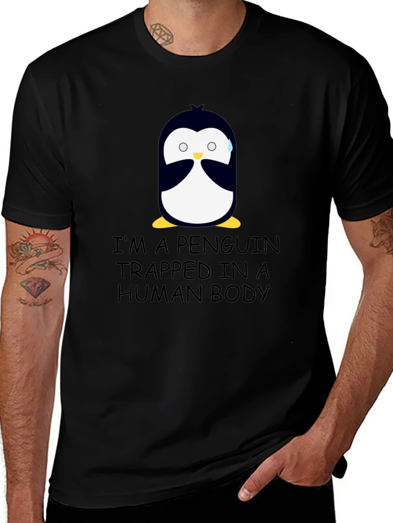 Variant 30 of Penguin Trapped in Human Body T-Shirt
