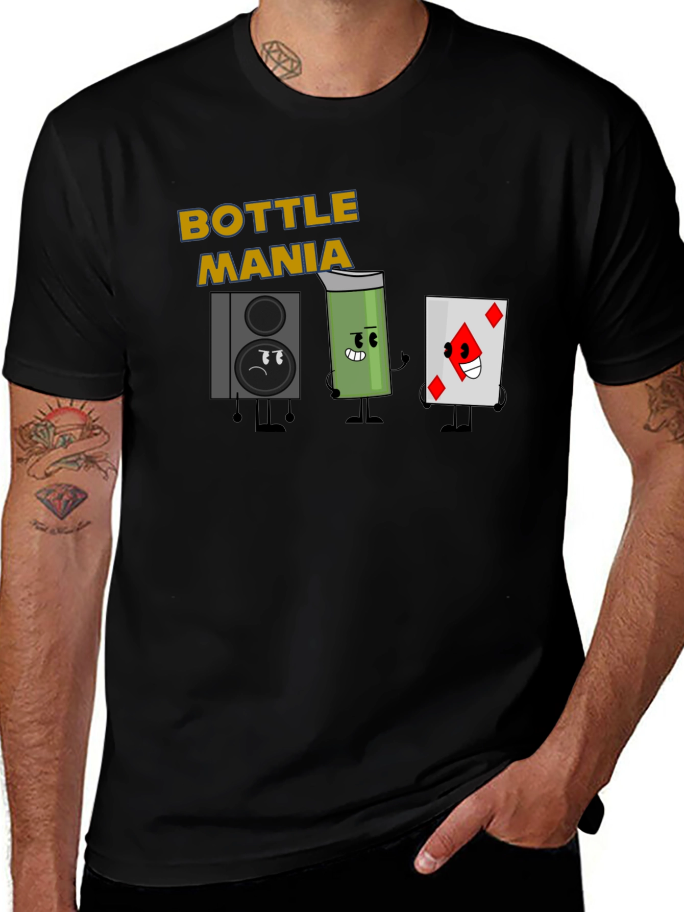 Variant 30 of Bottle Mania Black T-Shirt