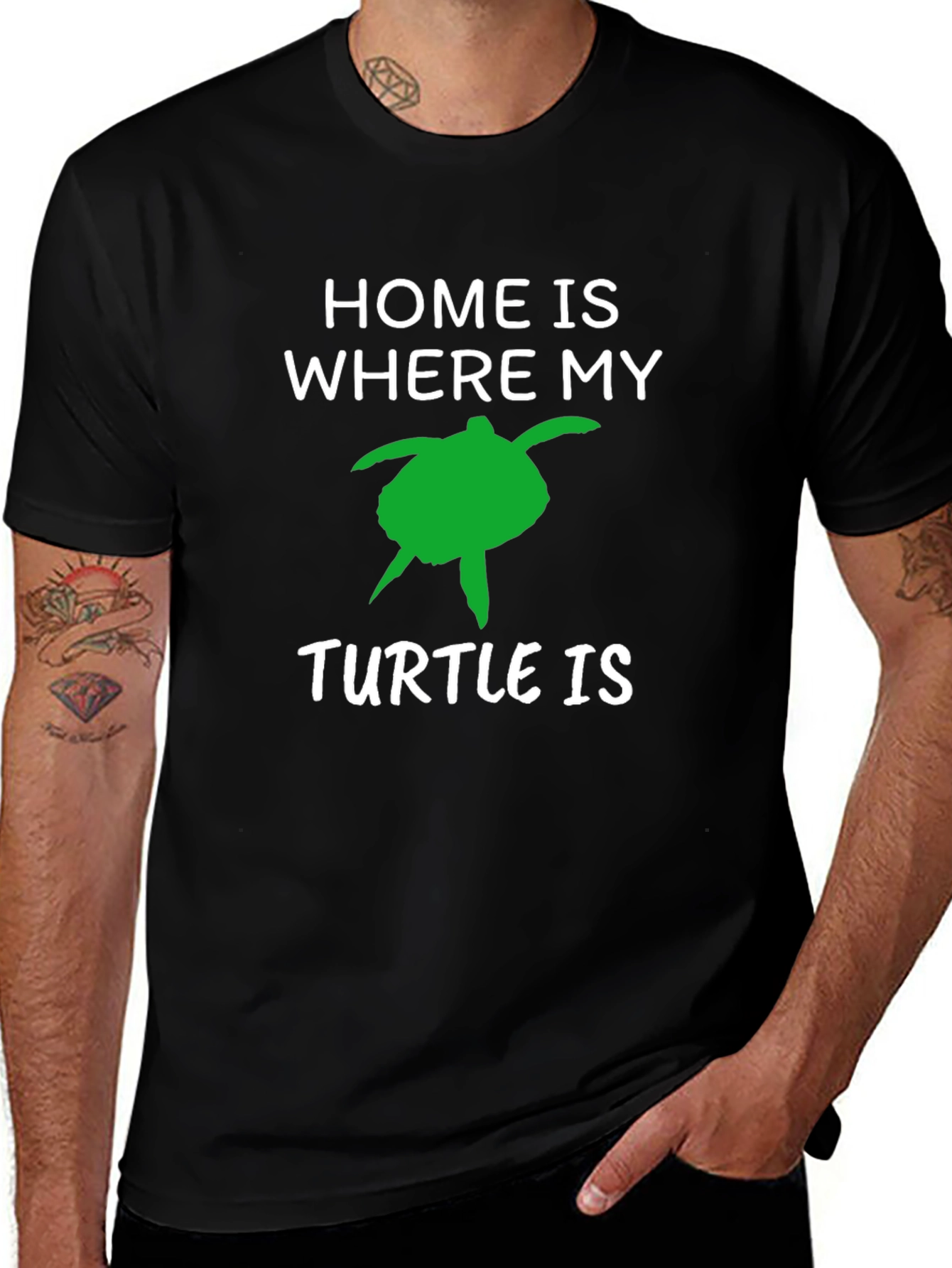 Variant 7 of Home Is Where My Turtle Is T-Shirt