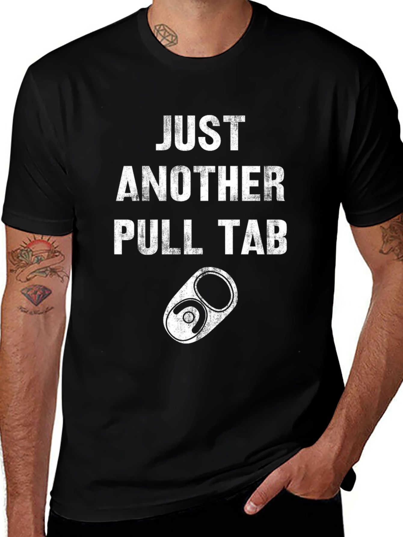 Variant 24 of Just Another Pull Tab T-Shirt - Casual Graphic Tee