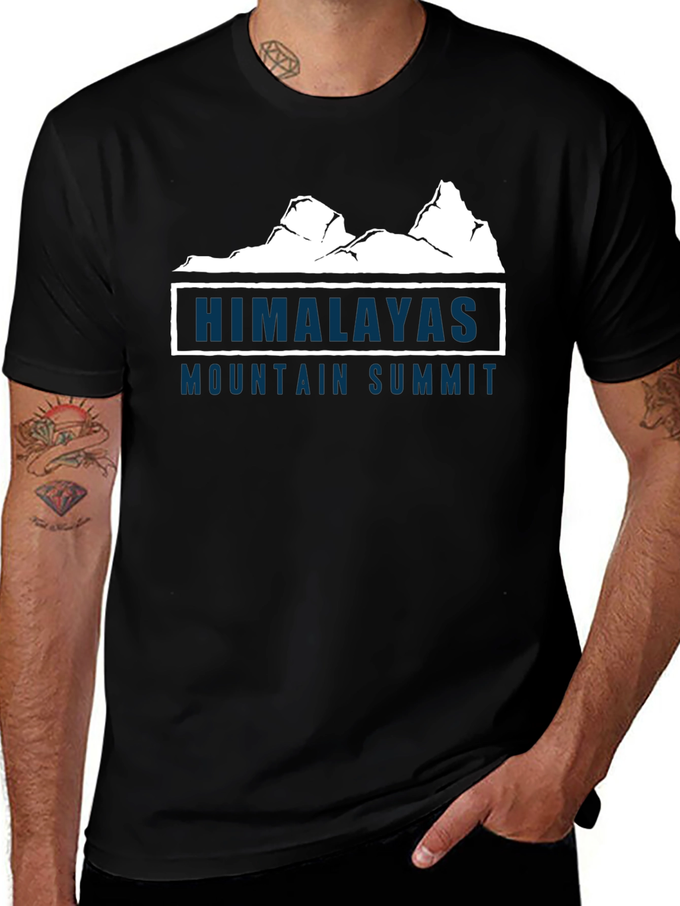 Variant 19 of Himalayas Mountain Summit Graphic T-Shirt