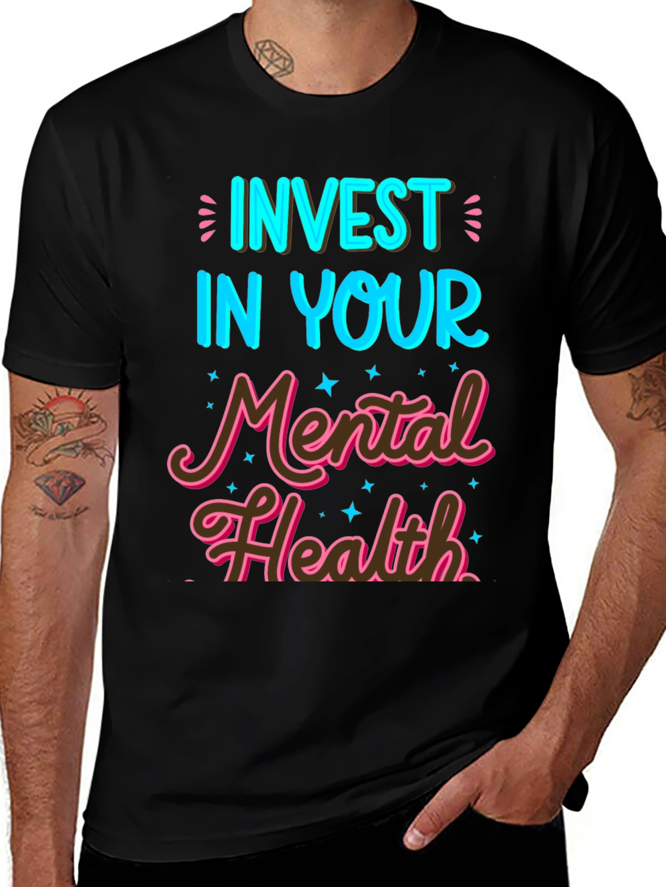 Variant 24 of Invest in Your Mental Health Graphic Tee