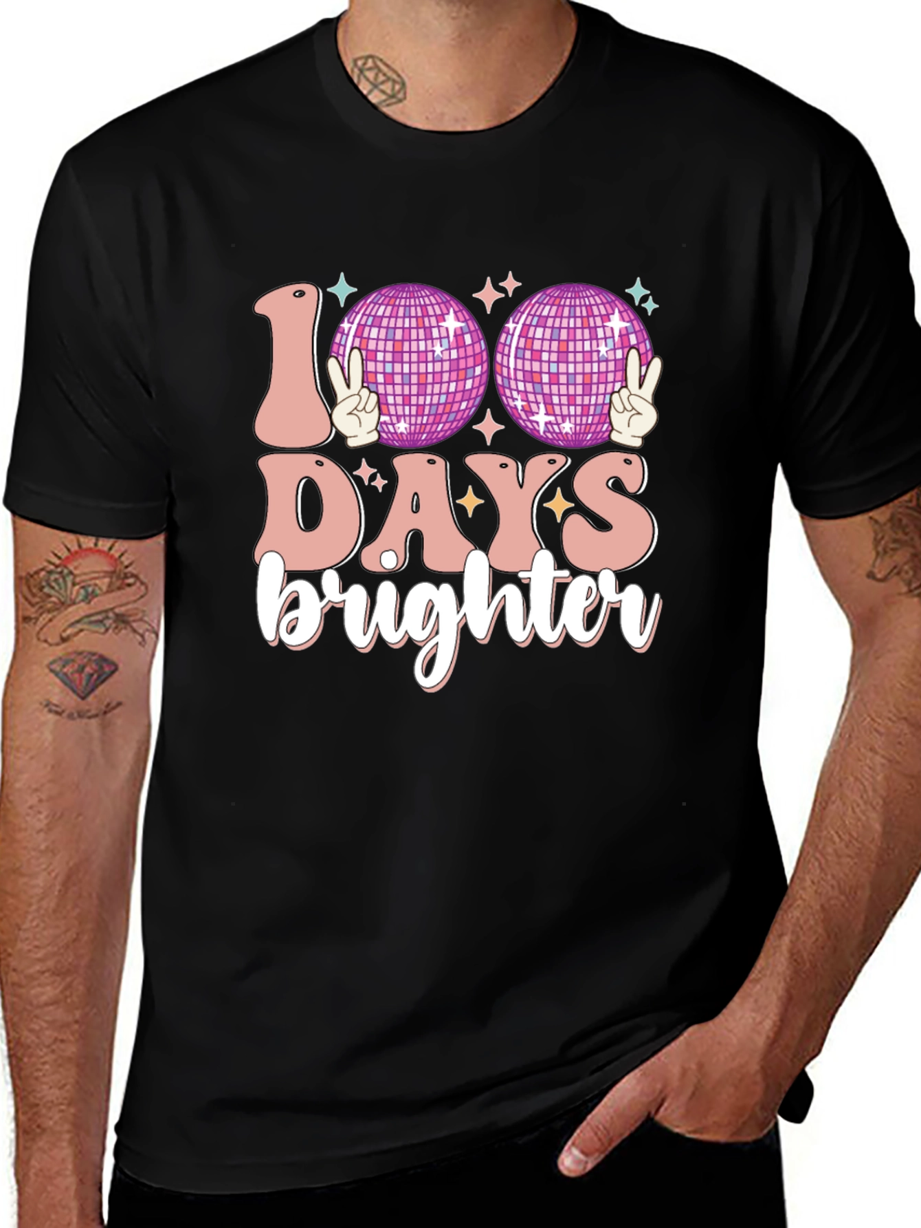 Variant 6 of 100 Days Brighter Disco Ball T-Shirt