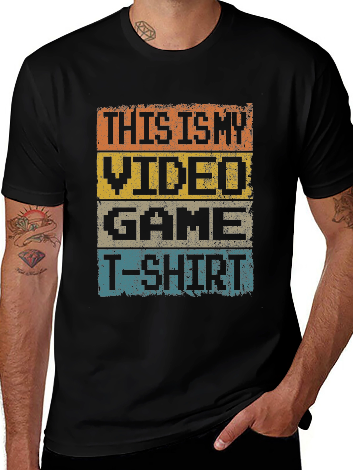 Variant 28 of Retro Video Game T-Shirt - "This Is My Video Game T-Shirt" 