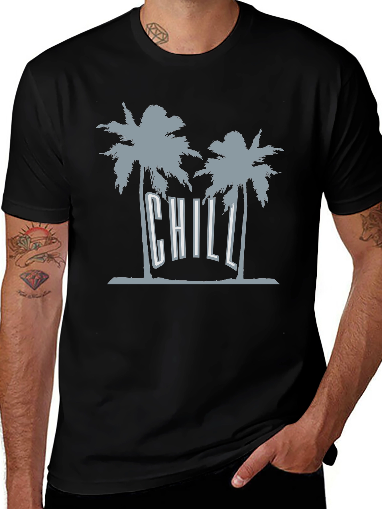 Variant 11 of Chill Palm Tree Graphic T-Shirt