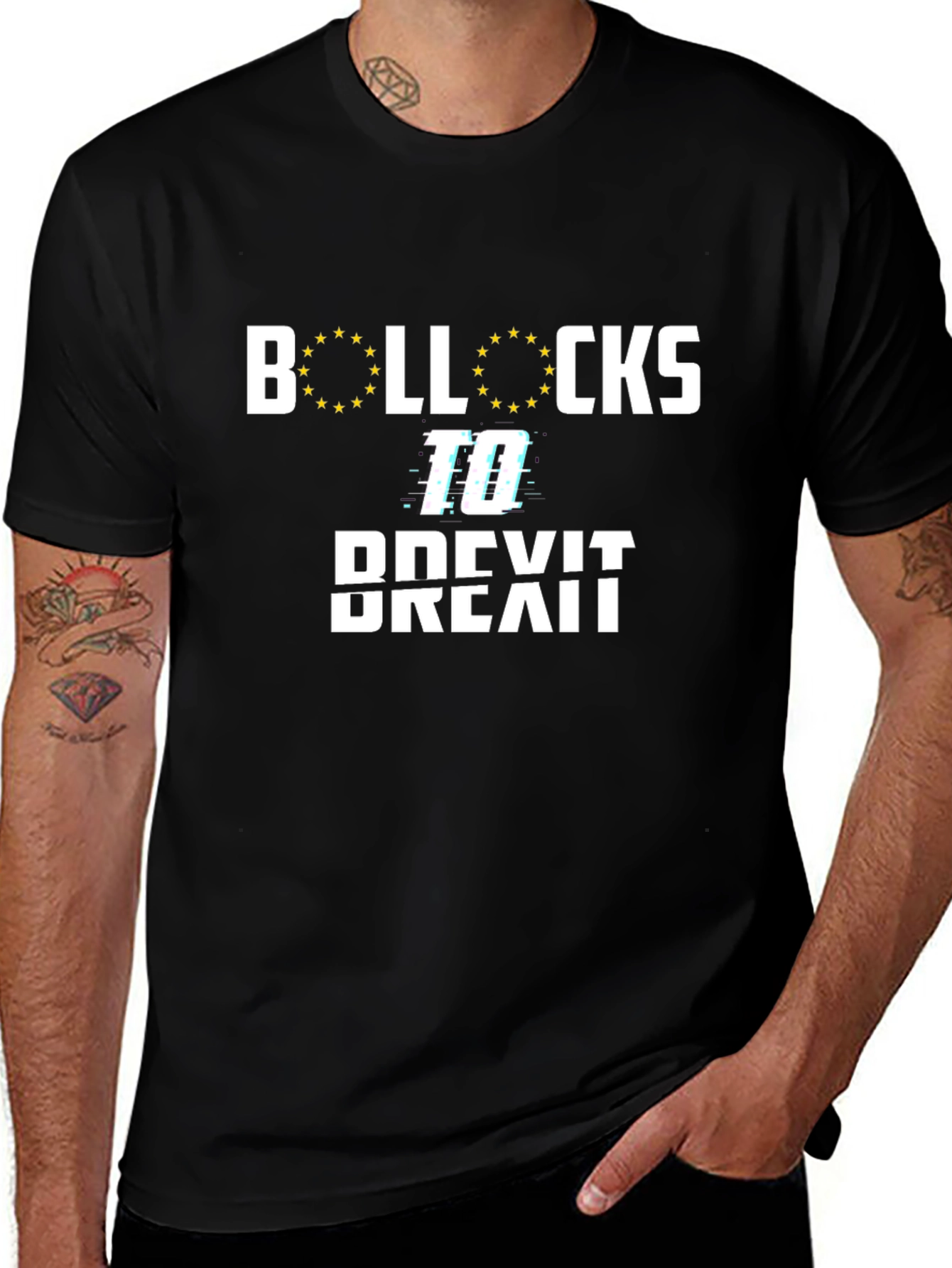 Variant 25 of Bollocks To Brexit Graphic Tee - Anti-Brexit T-Shirt