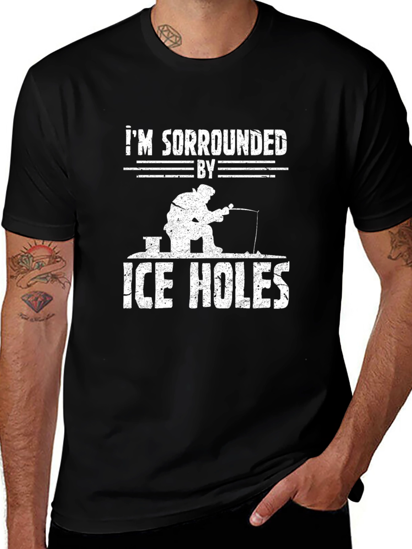 I'm Surrounded by Ice Holes Fishing T-Shirt