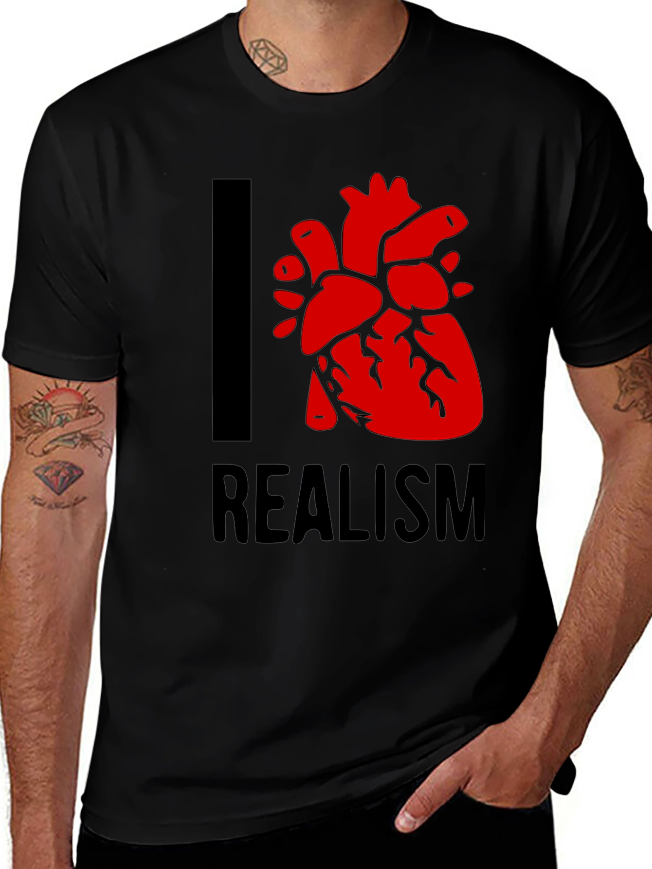 Variant 26 of I Heart Realism Graphic T-Shirt