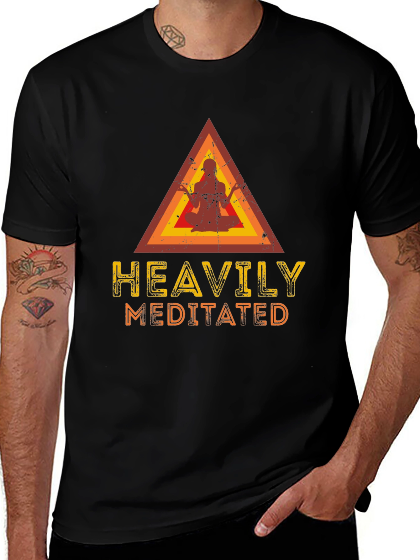 Variant 18 of Heavily Meditated Graphic Tee - Unisex Casual T-Shirt