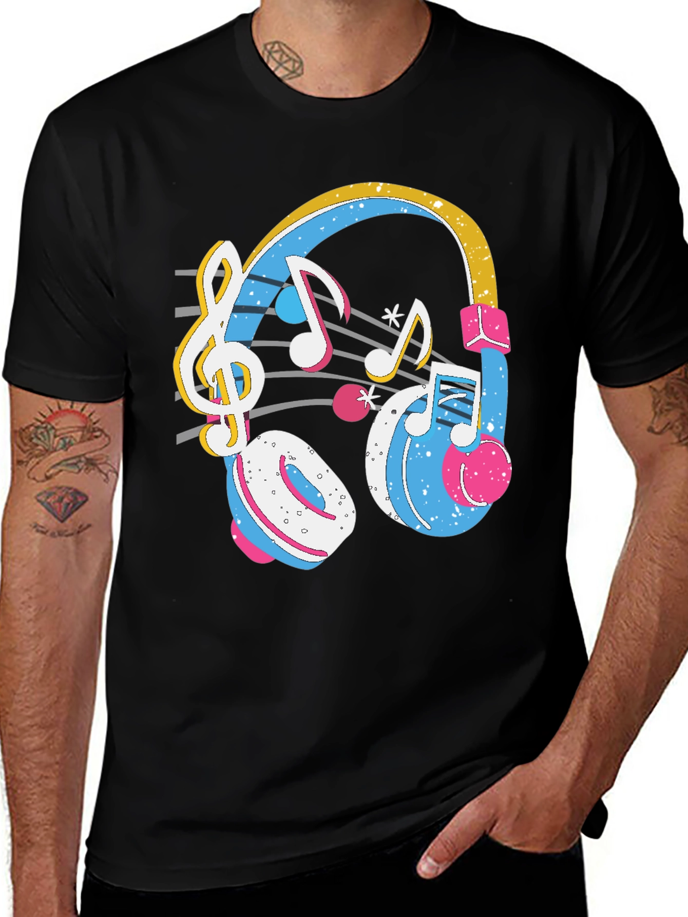 Variant 8 of Music Headphones T-Shirt - Stylish Graphic Tee