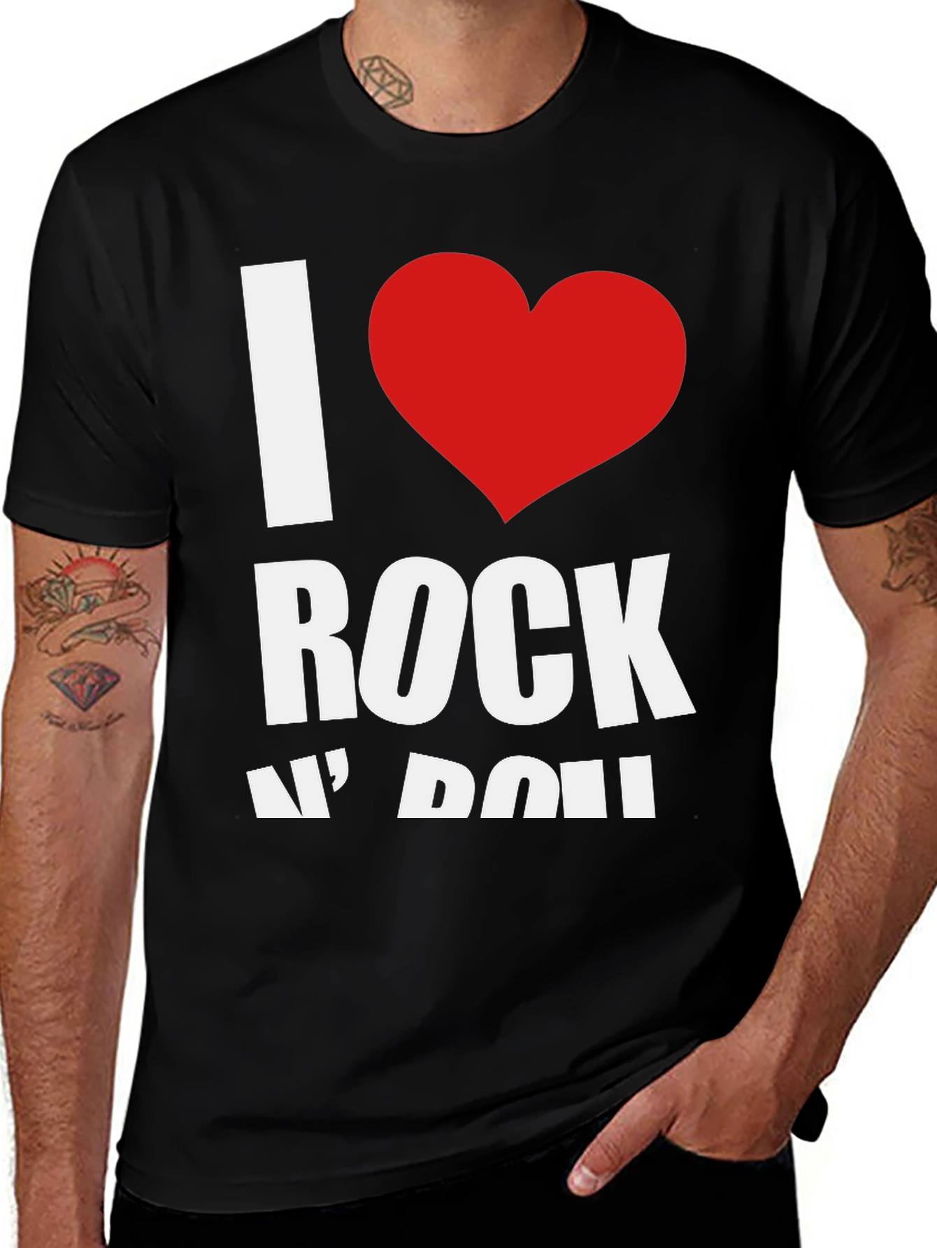 Variant 26 of I Love Rock N Roll Graphic Tee