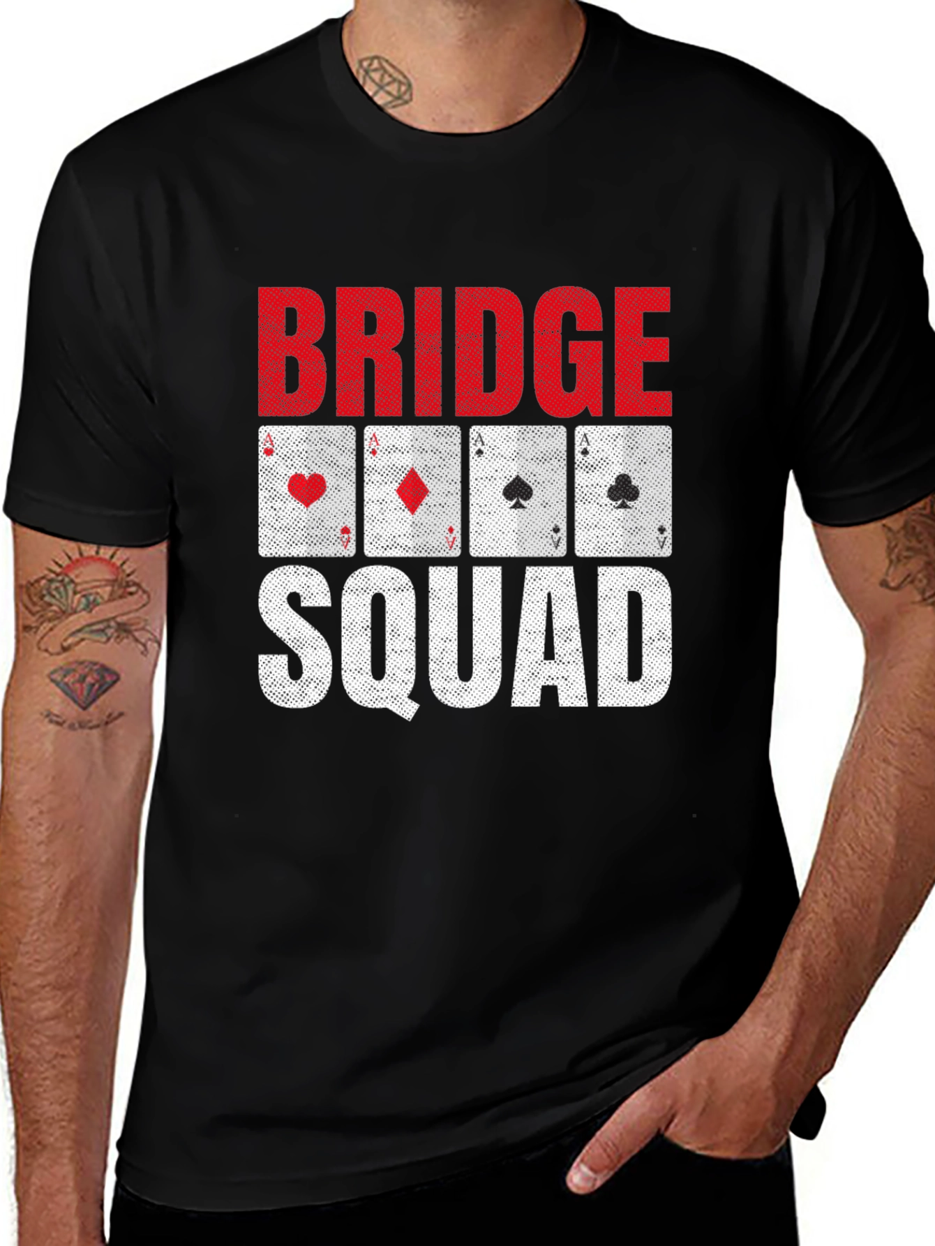 Variant 21 of Bridge Squad Playing Card Graphic T-Shirt