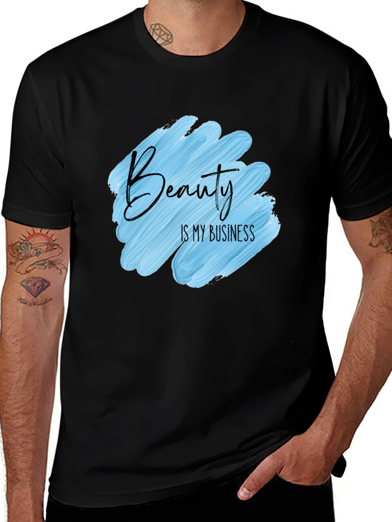 Variant 24 of Beauty is My Business Black Graphic Tee