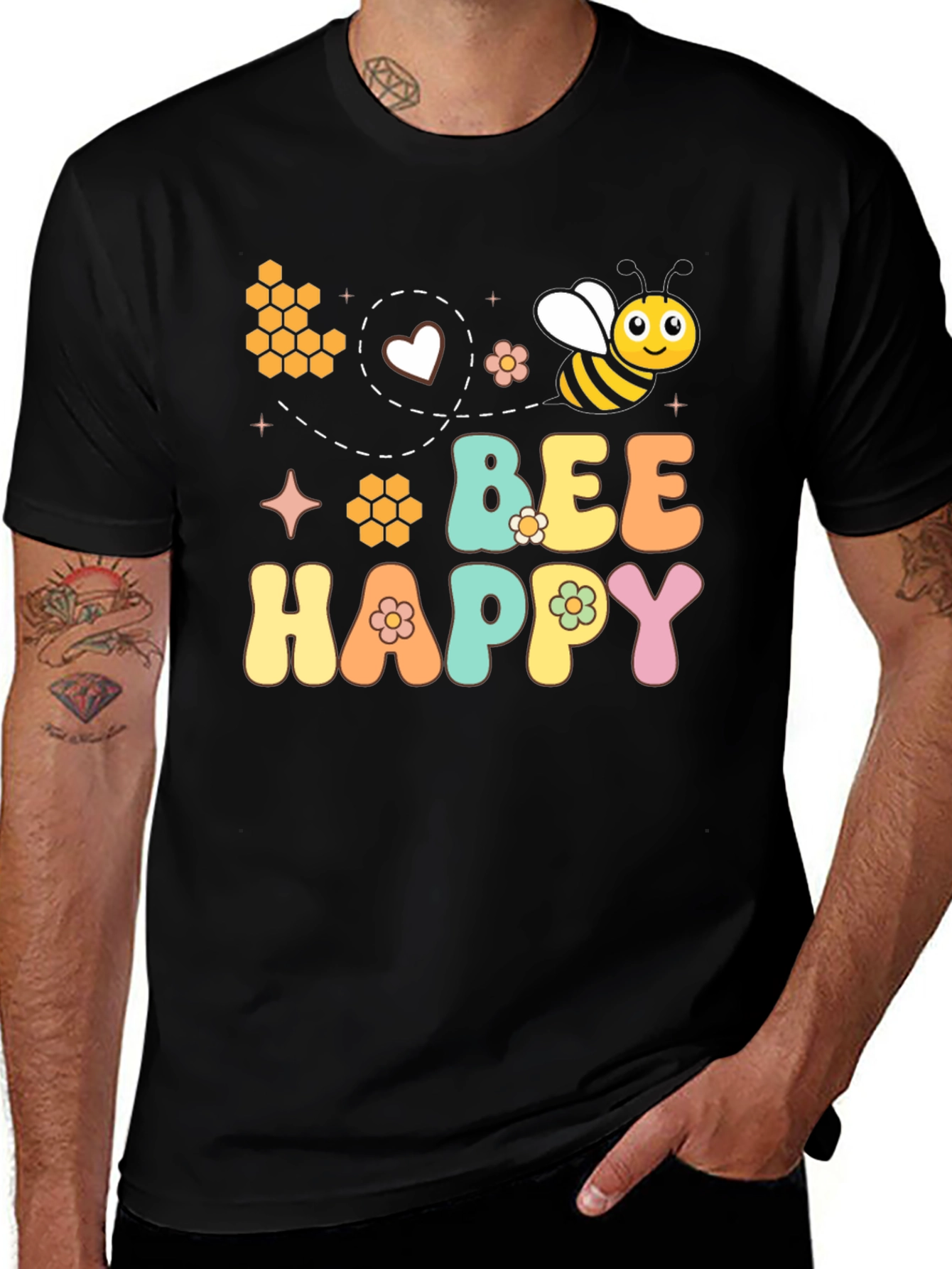 Variant 25 of Bee Happy Graphic Tee