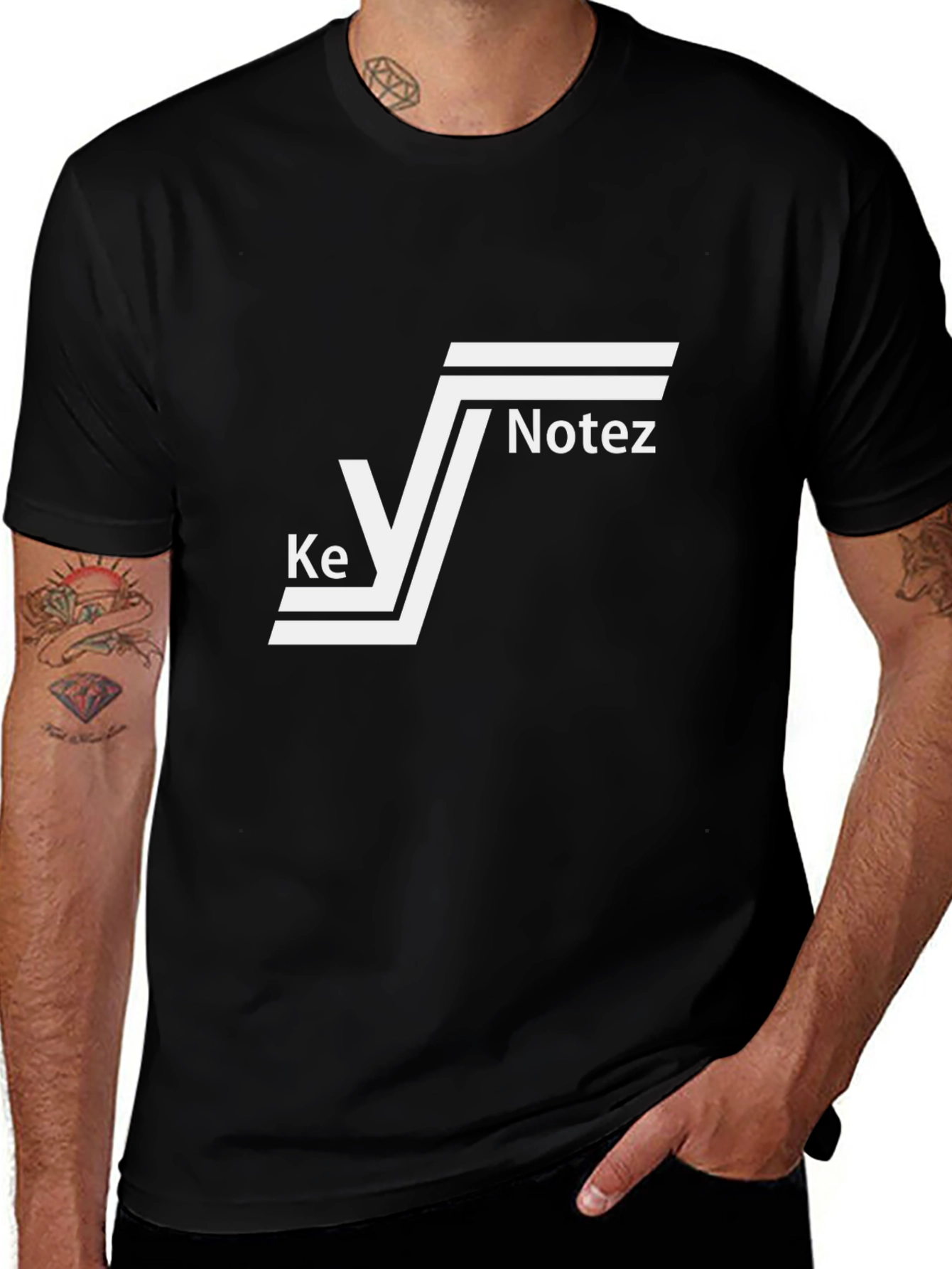 Variant 22 of Ke Notez T-Shirt - Black
