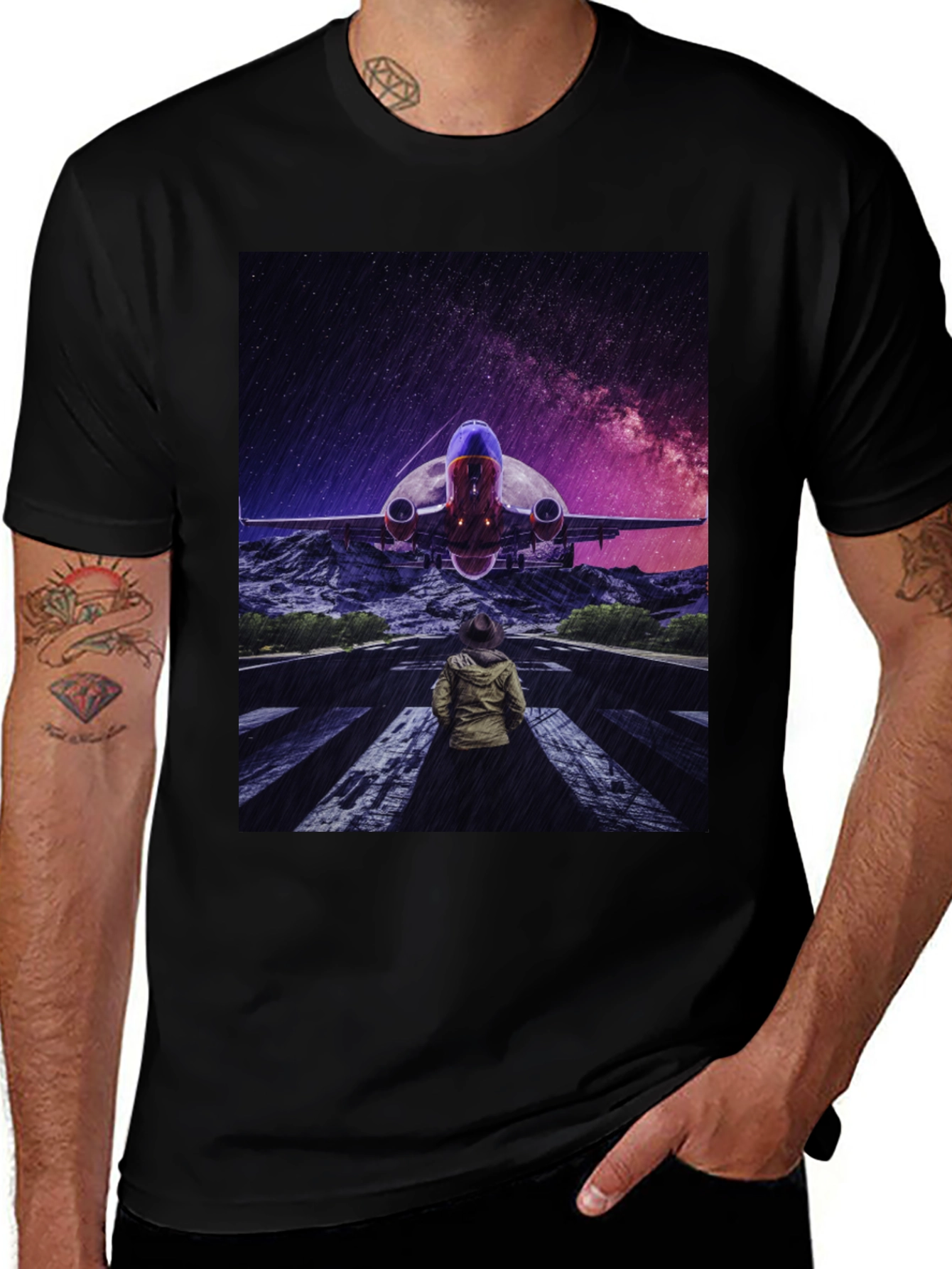 Variant 14 of Cosmic Plane T-Shirt