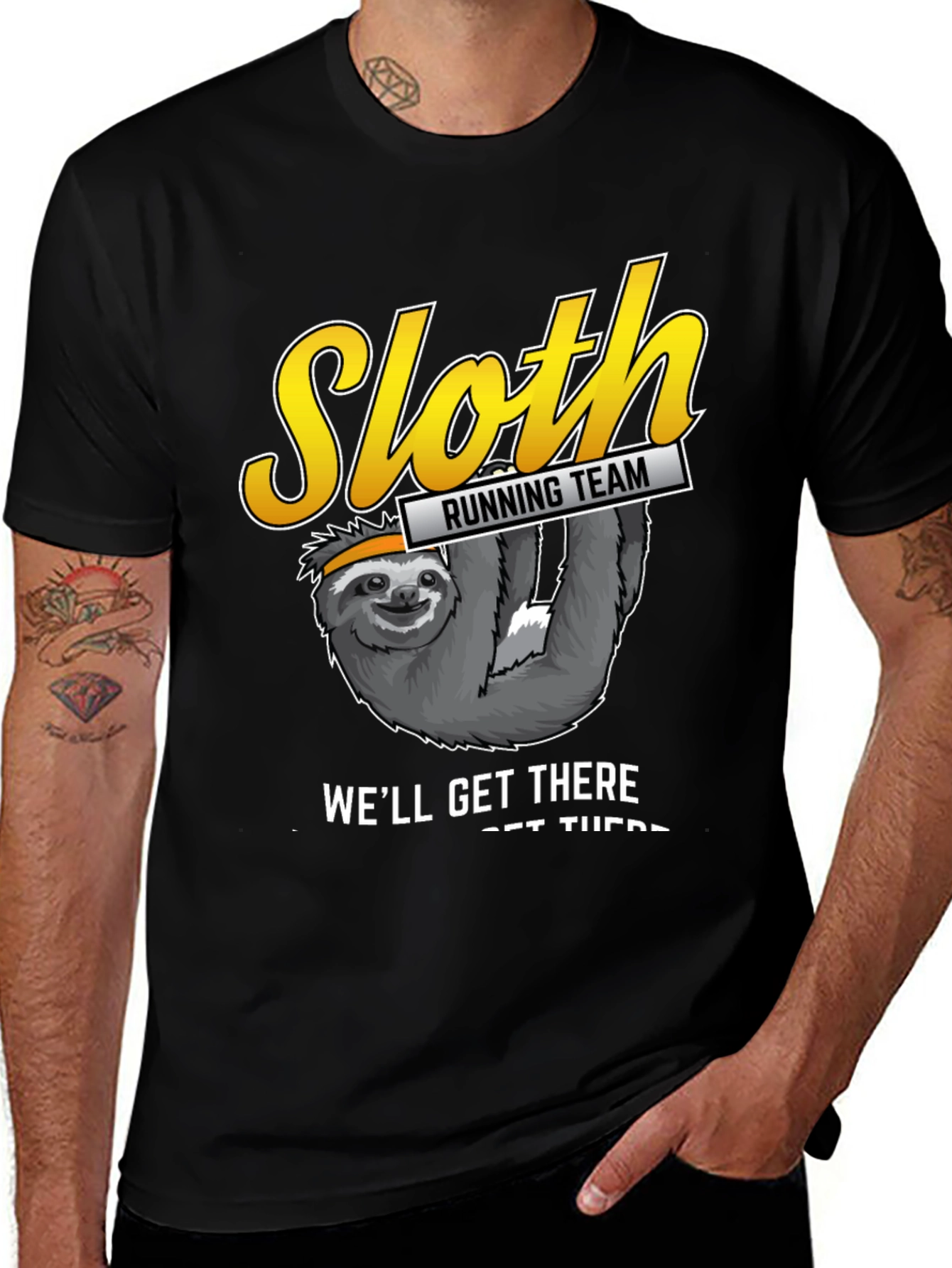 Variant 15 of Sloth Running Team T-Shirt