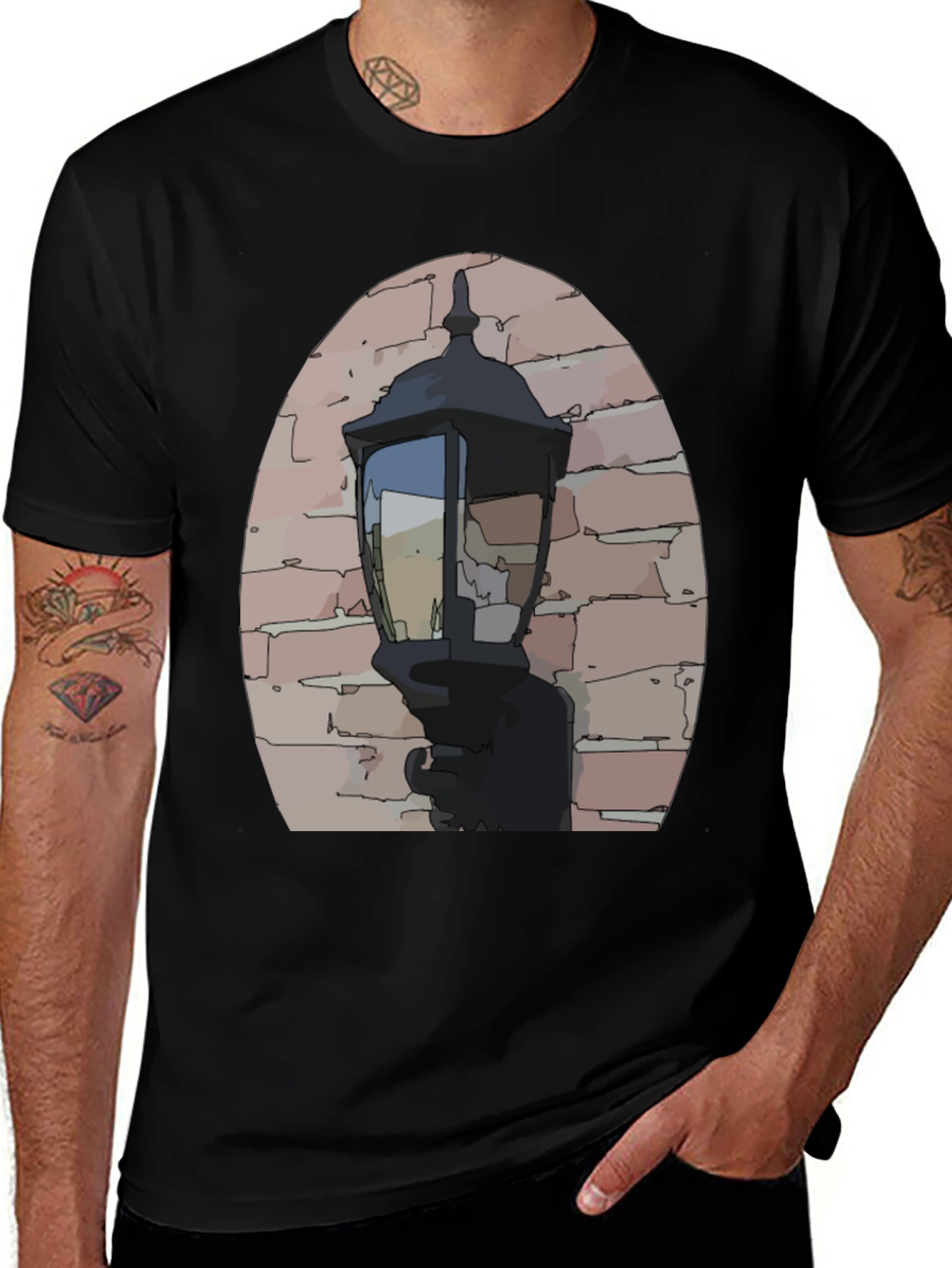 Variant 23 of Vintage Street Lamp Graphic Tee