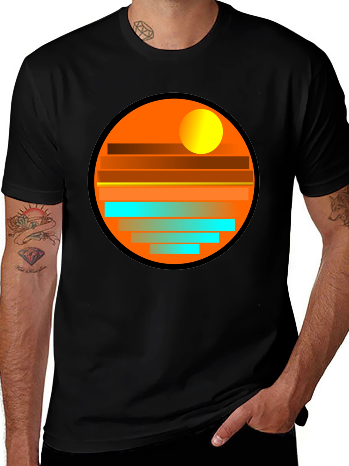 Sunset Horizon Graphic Tee