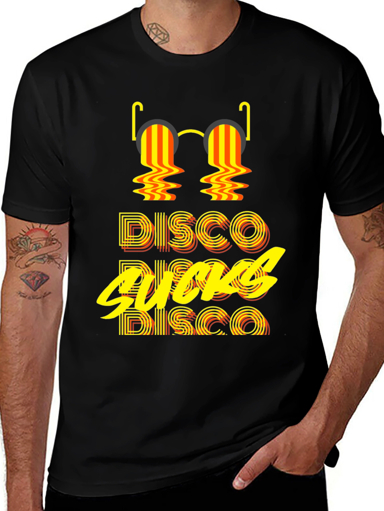 Retro "Disco Sucks" Graphic T-Shirt