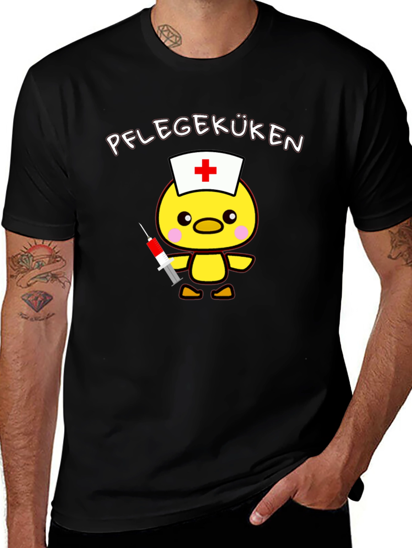 Nurse Chick T-Shirt - Caregiver Cute Cartoon Tee