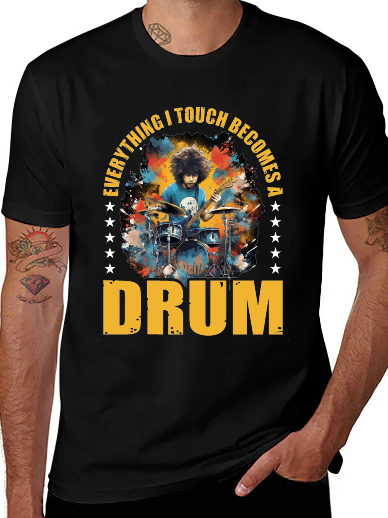 Variant 17 of Everything I Touch Becomes a Drum T-Shirt