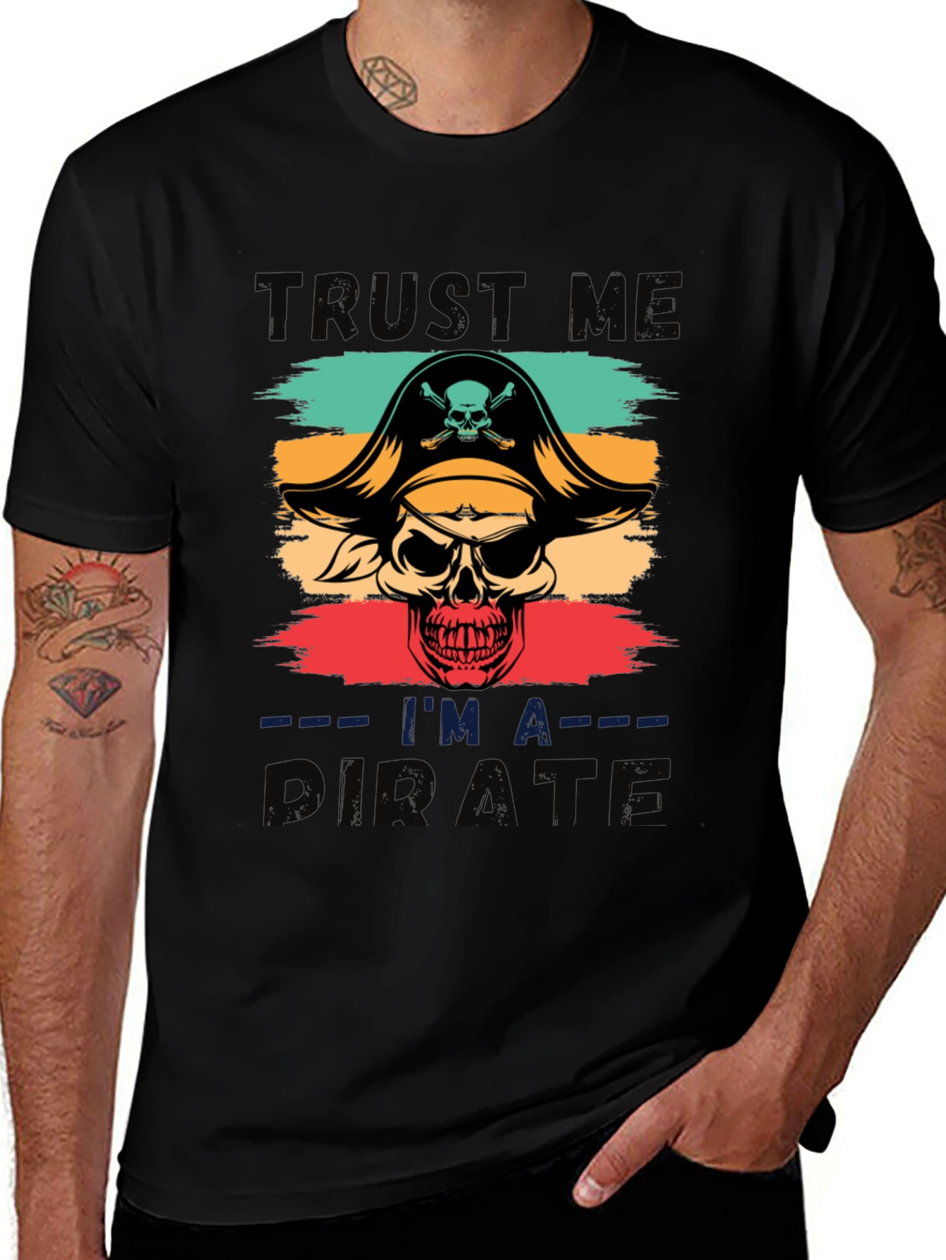 Variant 14 of Trust Me I'm A Pirate T-Shirt - Skull Design