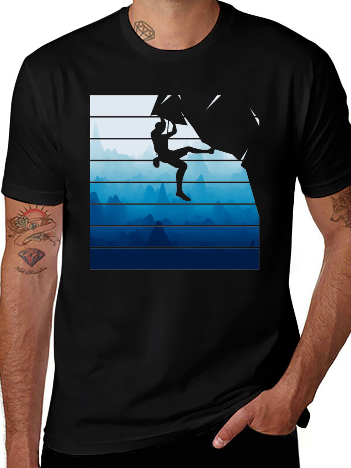 Variant 24 of Climbing Silhouette T-Shirt - Adventure Ready!