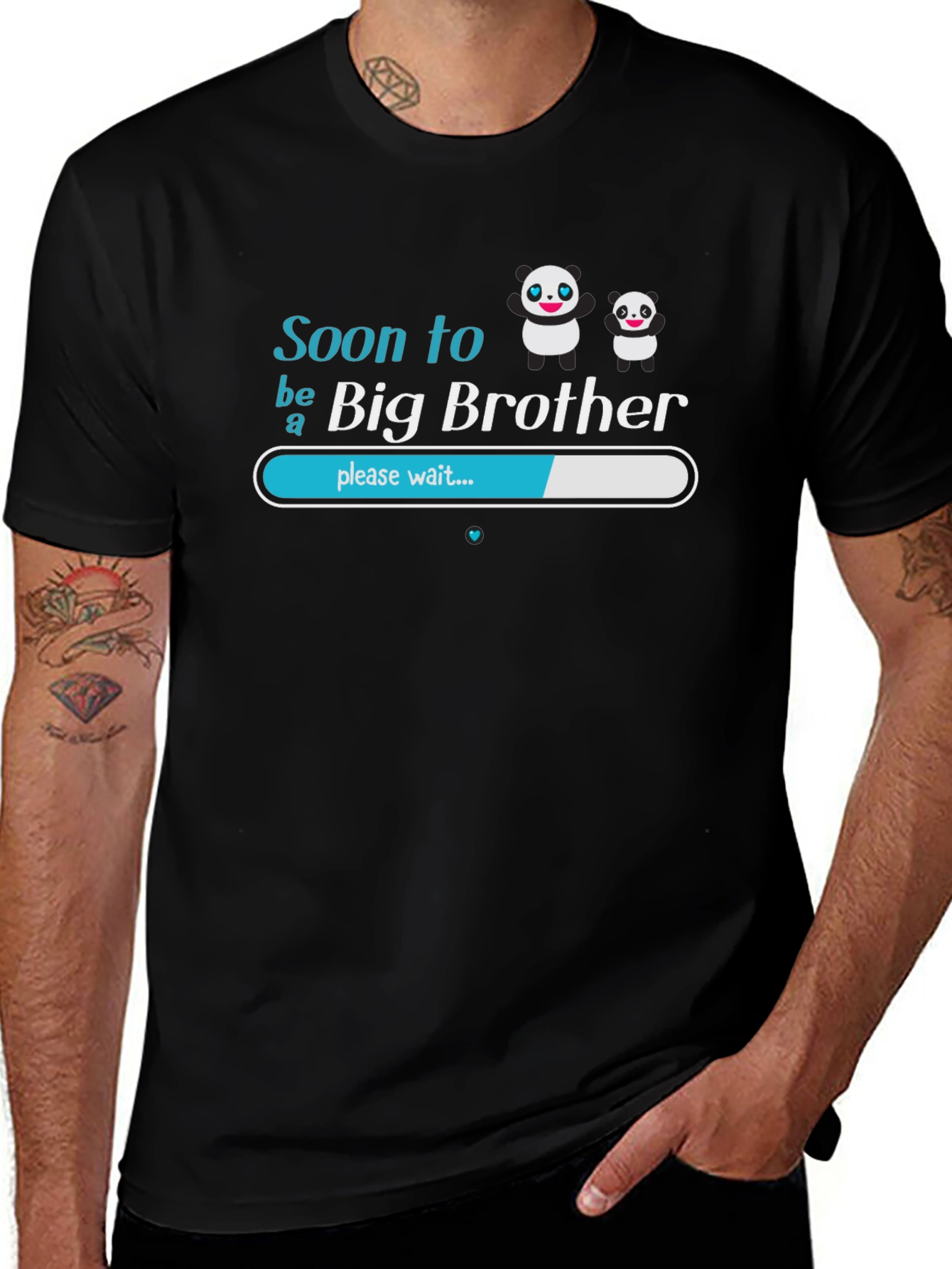 Soon to be Big Brother Panda T-Shirt - Pregnancy Announcement Tee